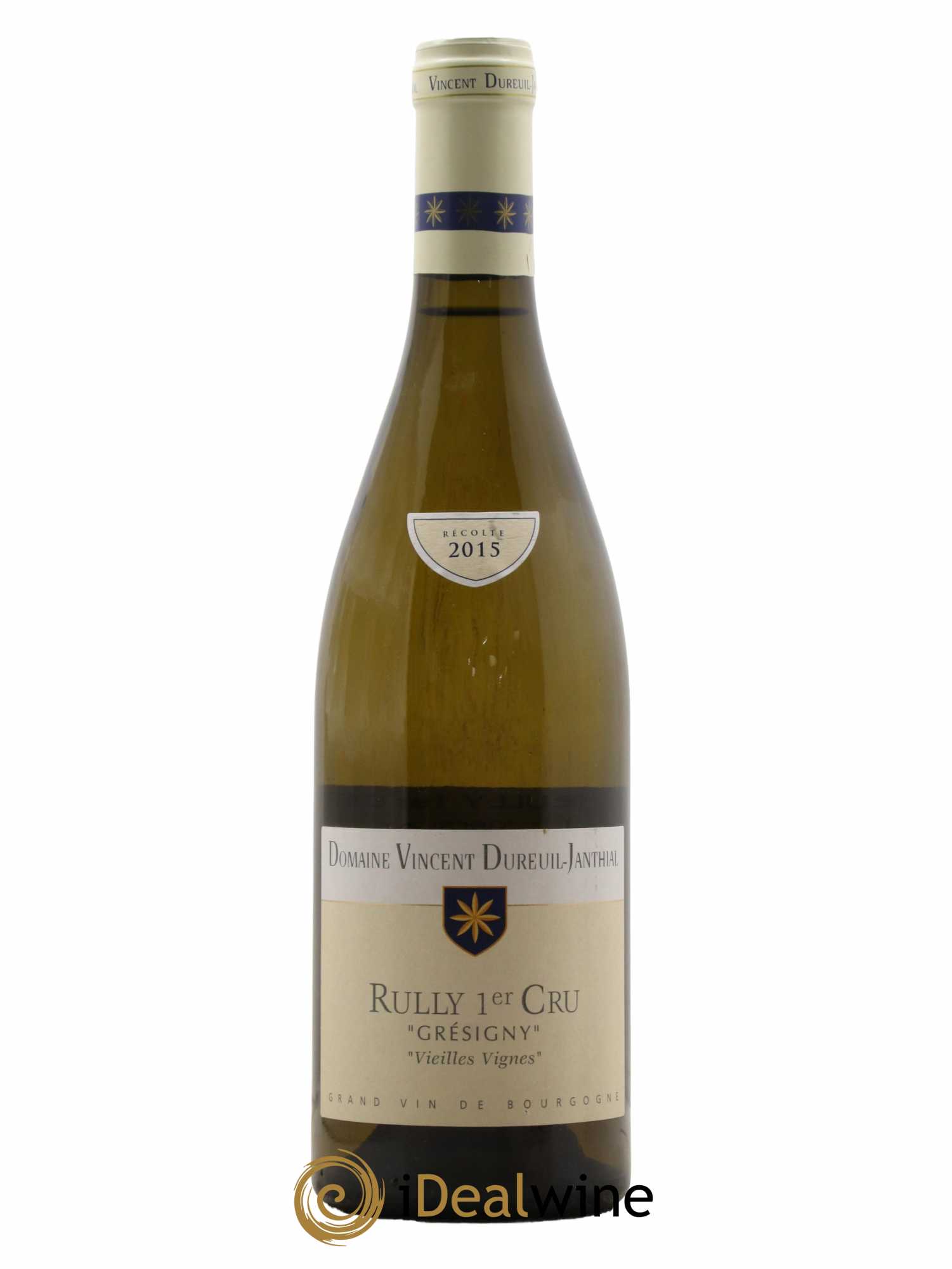 Rully 1er Cru Grésigny Vieilles Vignes Vincent Dureuil-Janthial 2015 - Lot de 1 bouteille - 0
