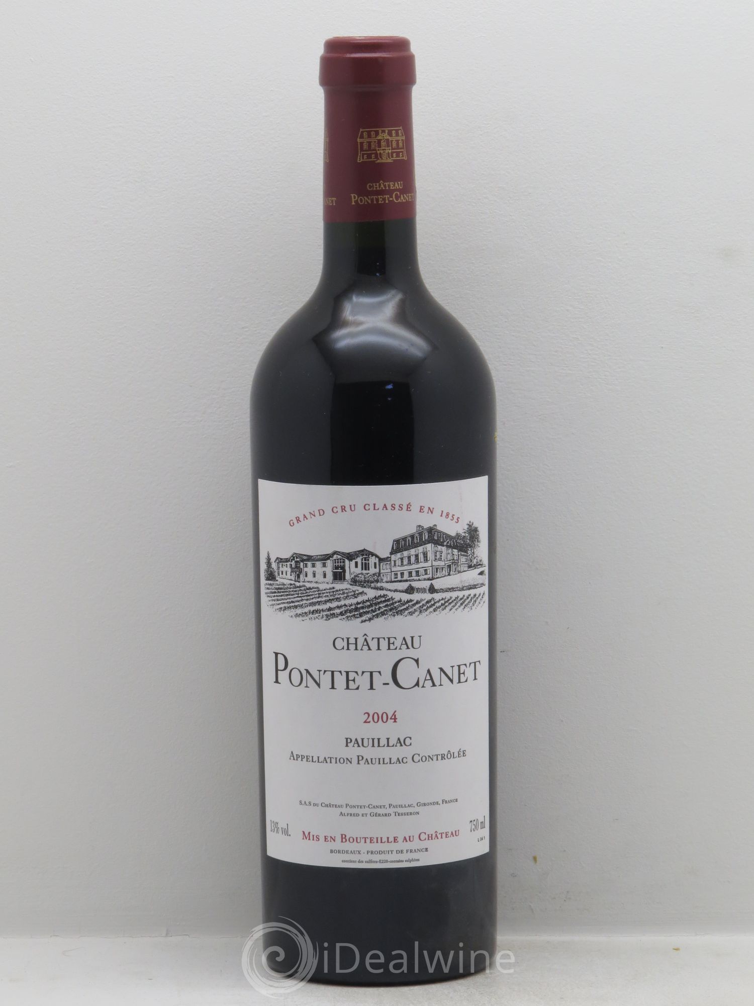 Château Pontet Canet 5ème Grand Cru Classé 2004 - Lot de 1 bouteille - 0