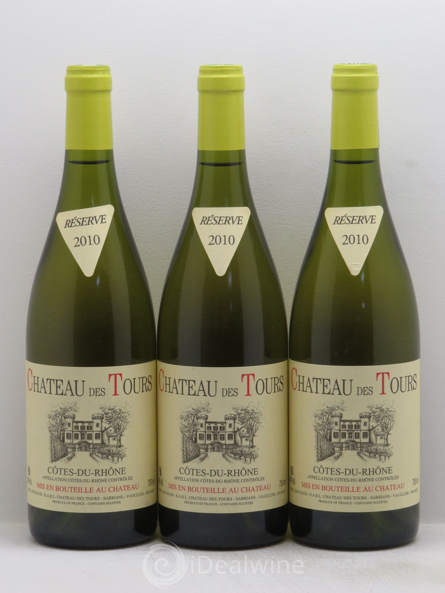 Côtes-du-Rhône Château des Tours 2010 - Posten von 3 Flaschen - 0