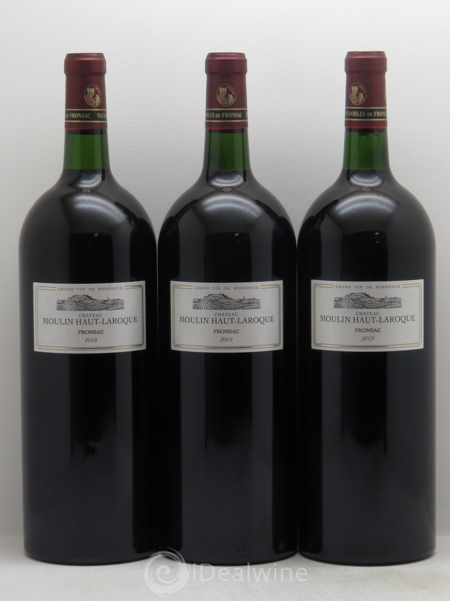 Fronsac Château haut Laroque 2009 - Posten von 3 Magnum - 0