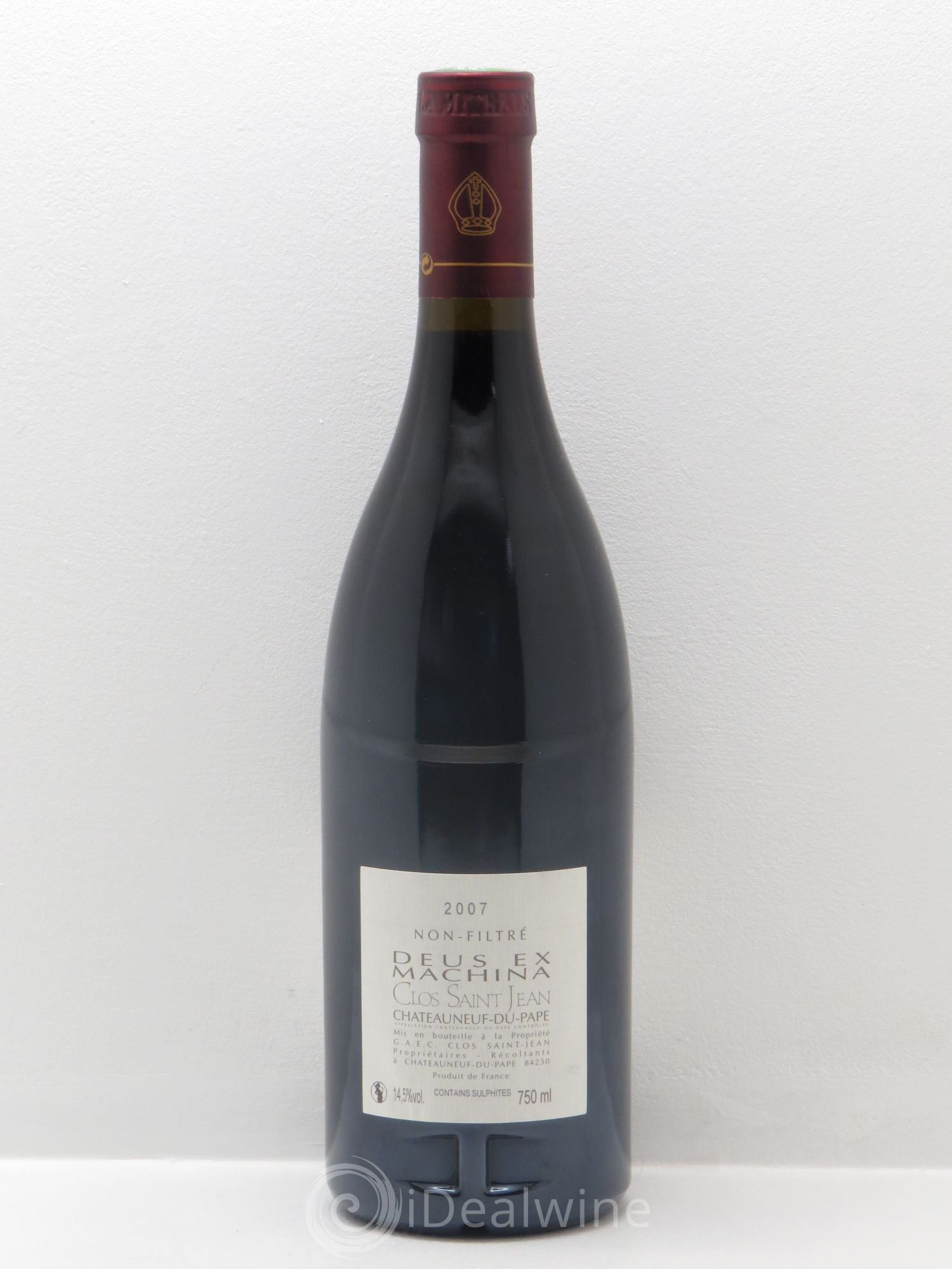 Châteauneuf-du-Pape Clos Saint-Jean Deus Ex Machina Pascal et Vincent Maurel (sans prix de réserve) 2007 - Lot de 1 bouteille - 1