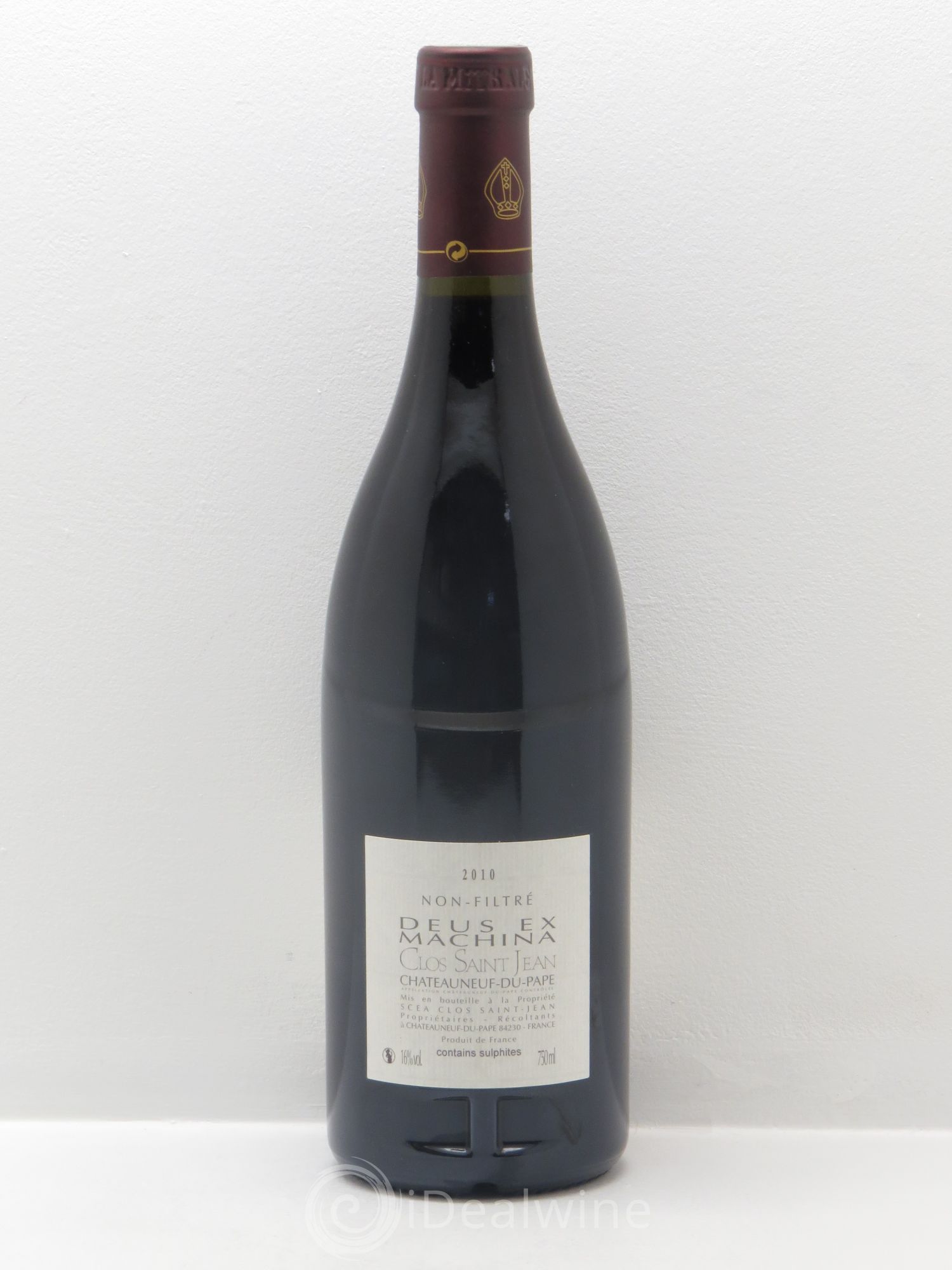 Châteauneuf-du-Pape Clos Saint-Jean Deus Ex Machina Pascal et Vincent Maurel (sans prix de réserve) 2010 - Lot de 1 bouteille - 1