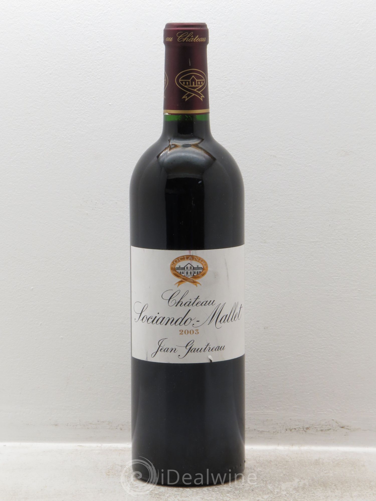 Château Sociando Mallet 2003 - Lot de 1 bouteille - 0