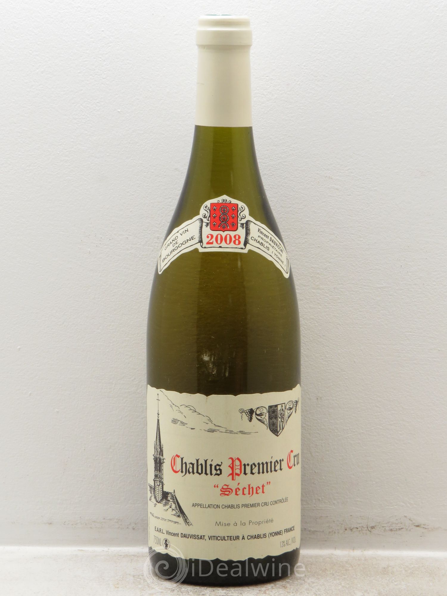 Chablis 1er Cru Séchet Vincent Dauvissat (Domaine) 2008 - Lot de 1 bouteille - 0