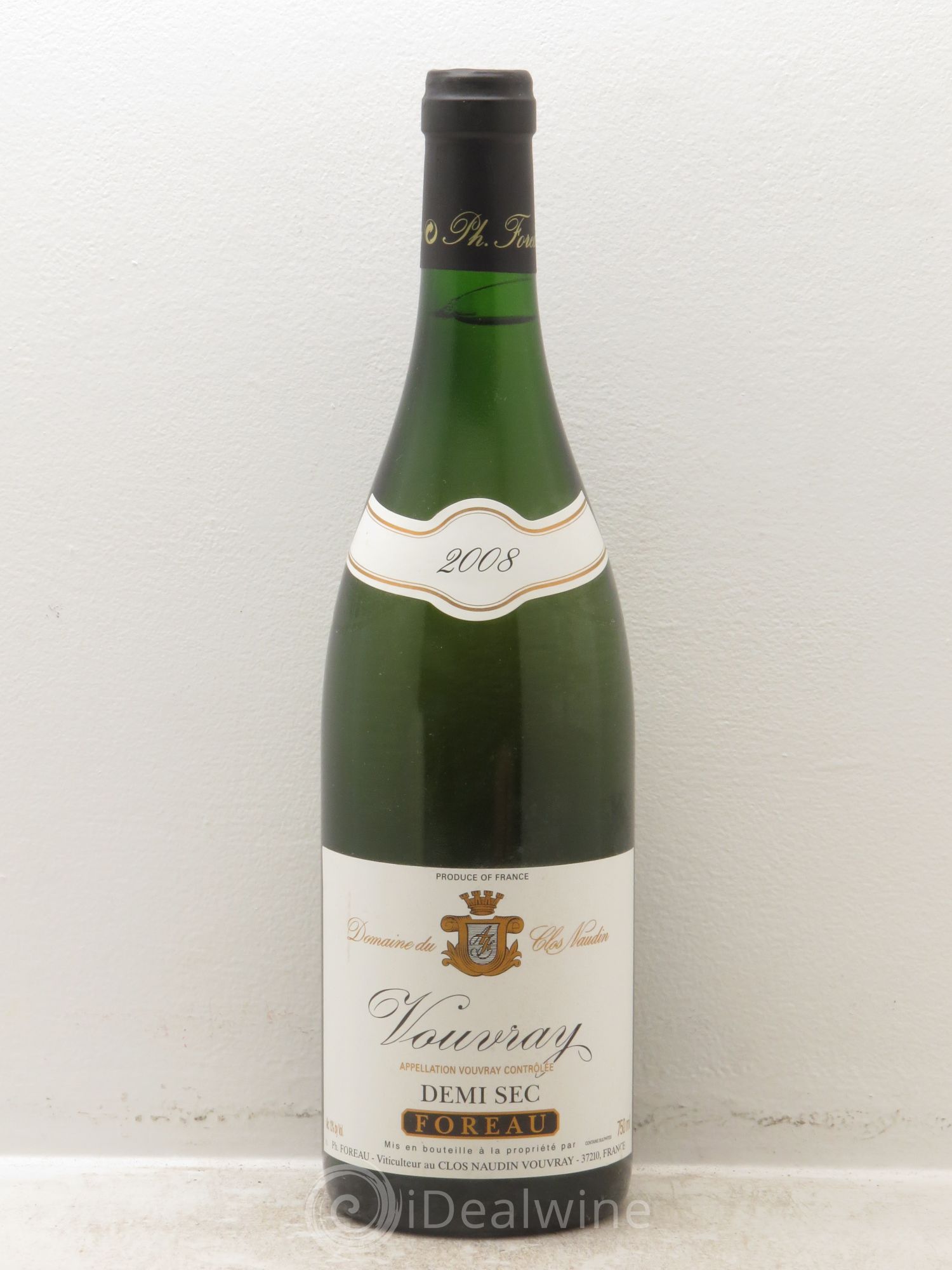 Vouvray Demi-Sec Clos Naudin - Philippe Foreau (sans prix de réserve) 2008 - Lot de 1 bouteille - 0