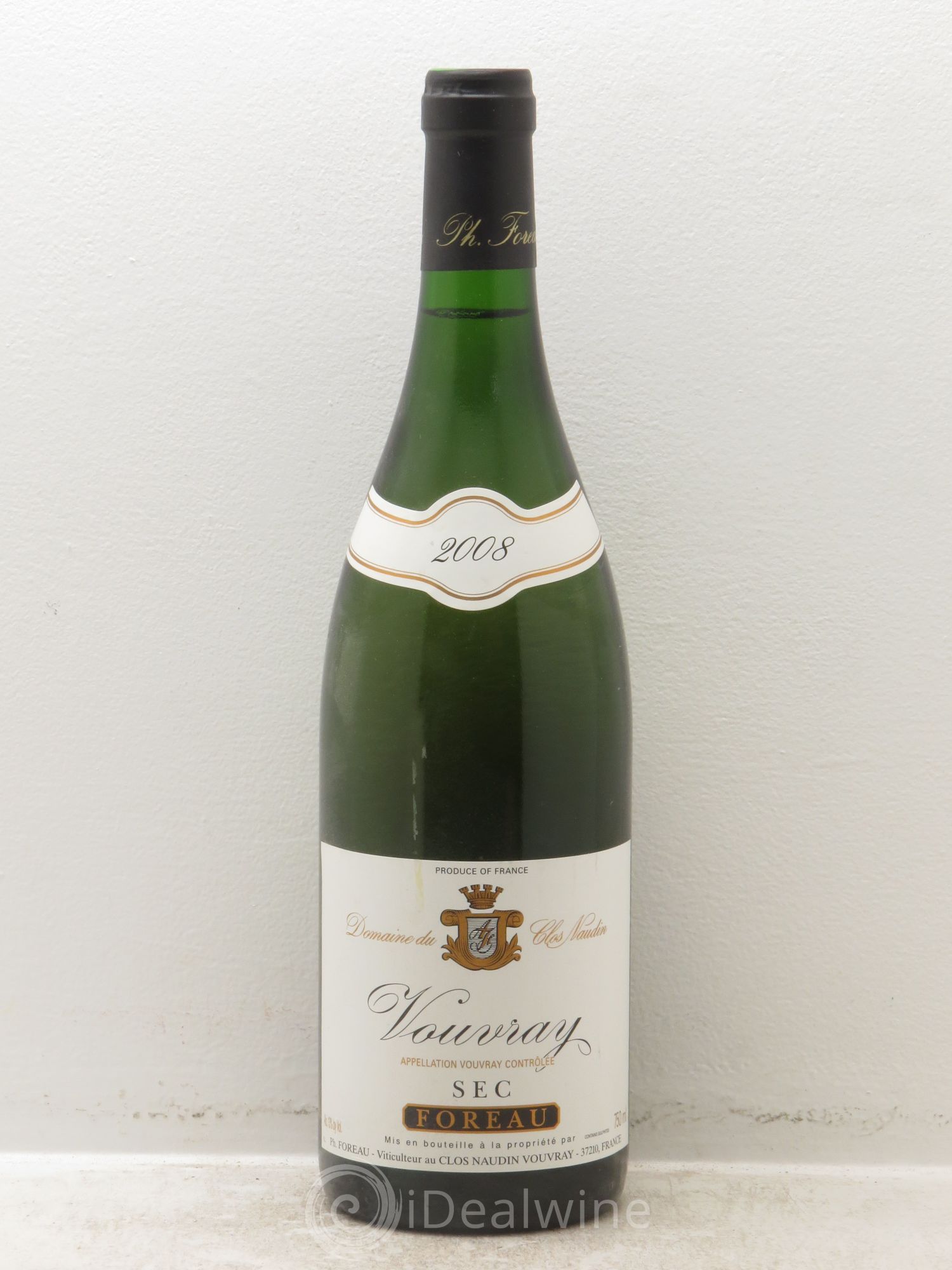 Vouvray Sec Clos Naudin - Philippe Foreau (sans prix de réserve) 2008 - Lot de 1 bouteille - 0