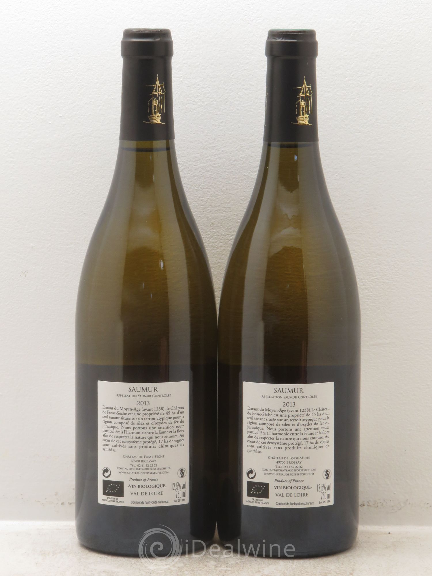 Saumur Arcane - Château de Fosse-Sèche (sans prix de réserve) 2013 - Posten von 2 Flaschen - 1