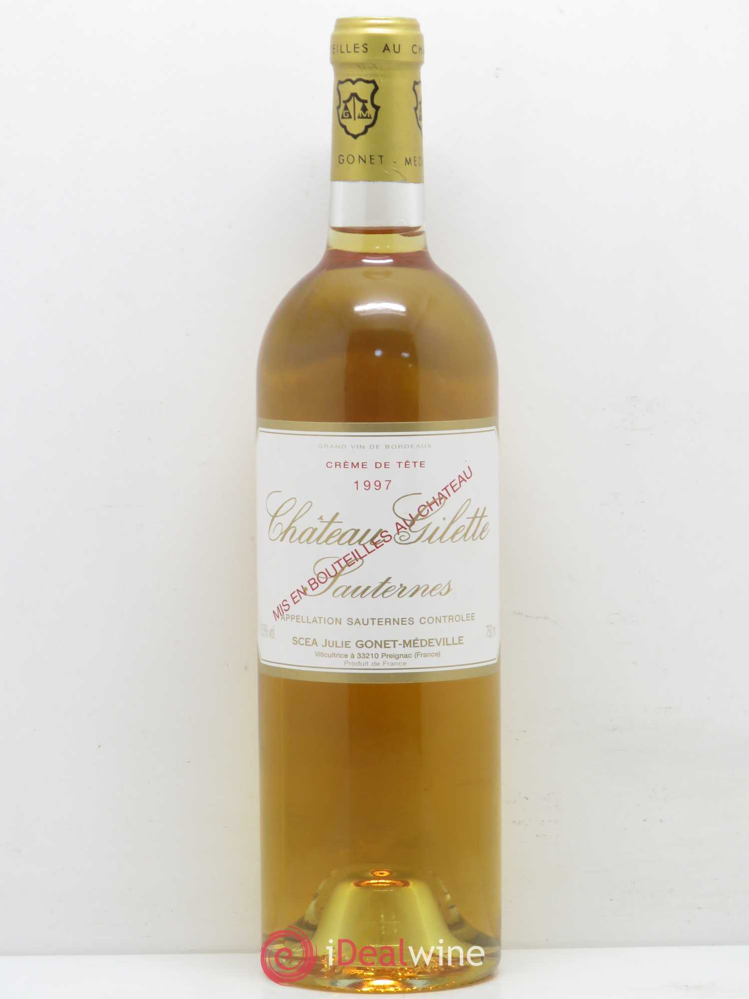Château Gilette - Crème de Tête (senza prezzo di riserva) 1997 - Lotto di 1 bottiglia - 0