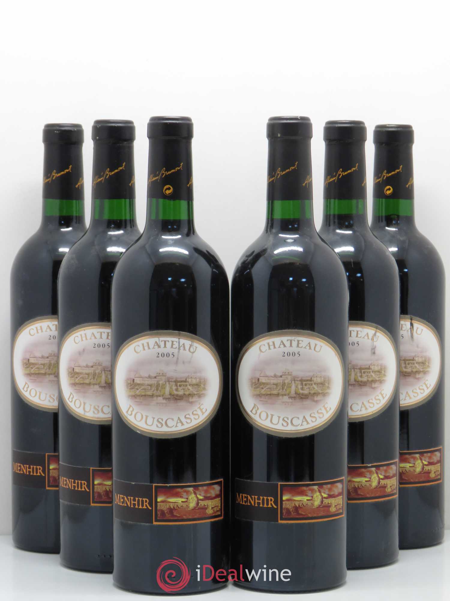 Côtes de Gascogne (VDP des Côtes de Gascogne) Menhir Château Bouscassé (sans prix de réserve) 2005 - Lotto di 6 bottiglie - 0