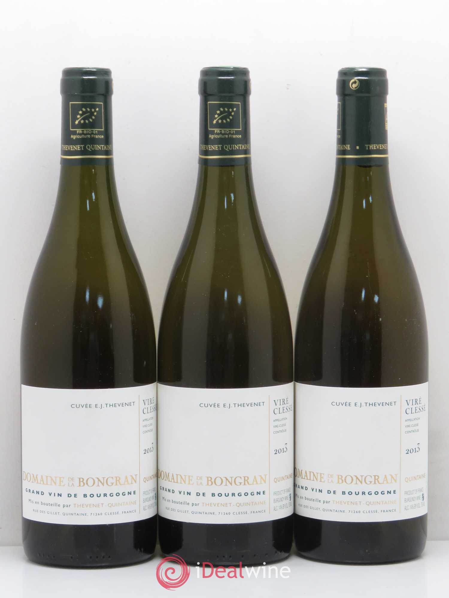 Viré-Clessé Cuvée E.J. Thevenet Domaine de la Bongran (J.Thevenet) 2013 - Lot de 3 bouteilles - 0