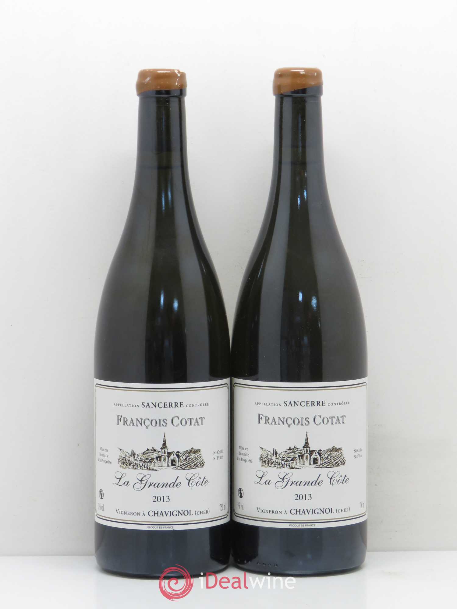 Sancerre La Grande Côte François Cotat (sans prix de réserve) 2013 - Lot de 2 bouteilles - 0