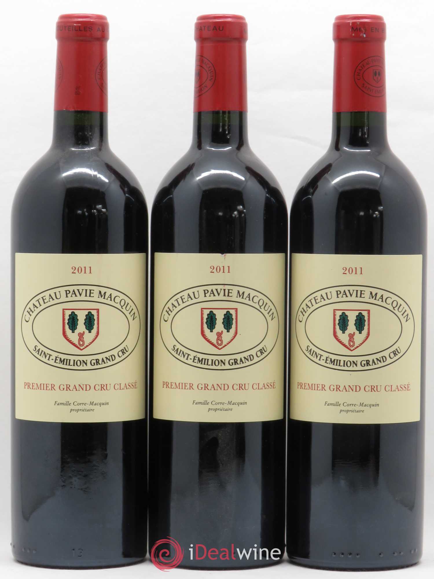 Château Pavie Macquin 1er Grand Cru Classé B 2011 - Lot de 3 bouteilles - 0