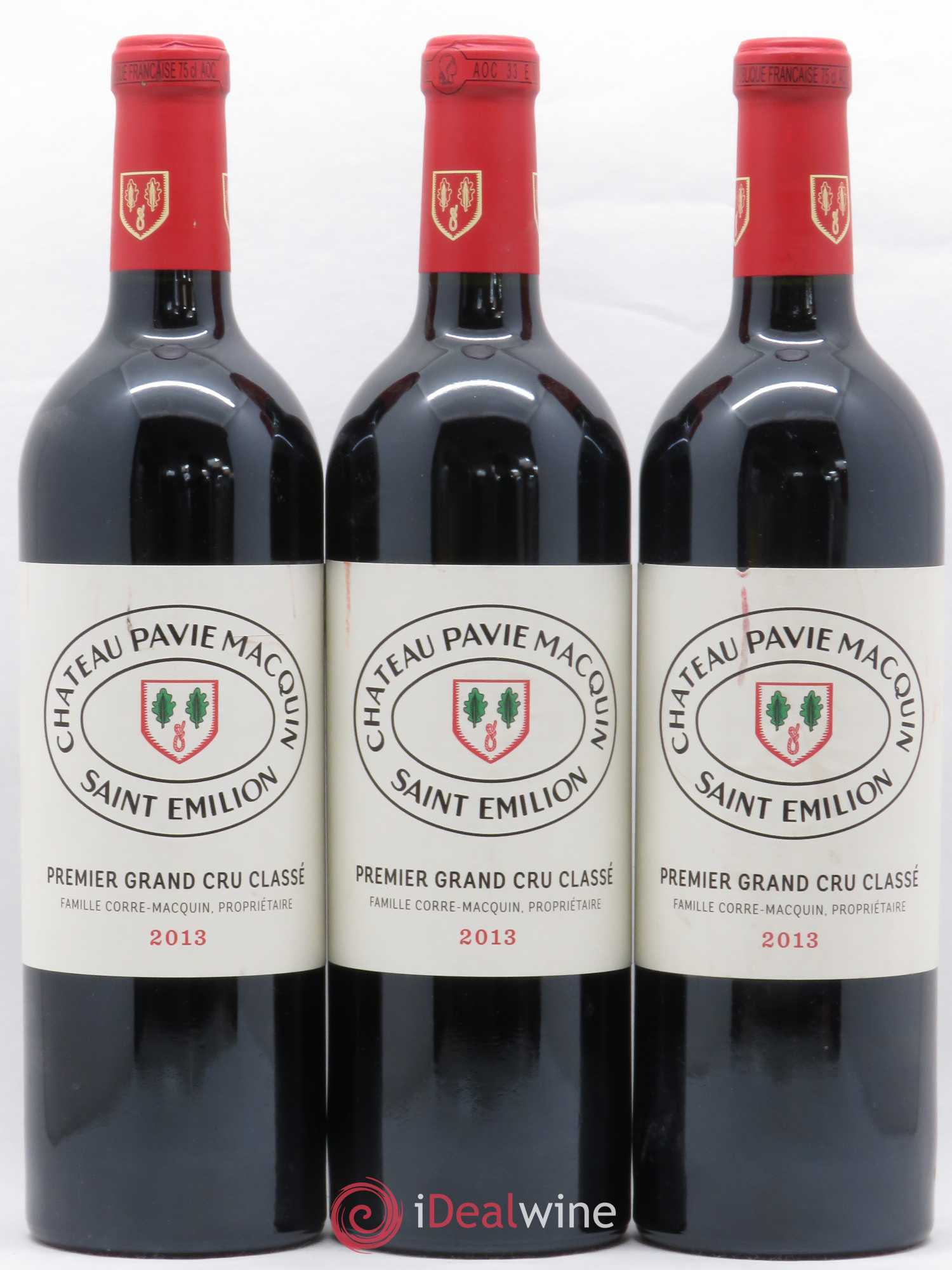 Château Pavie Macquin 1er Grand Cru Classé B 2013 - Lot de 3 bouteilles - 0