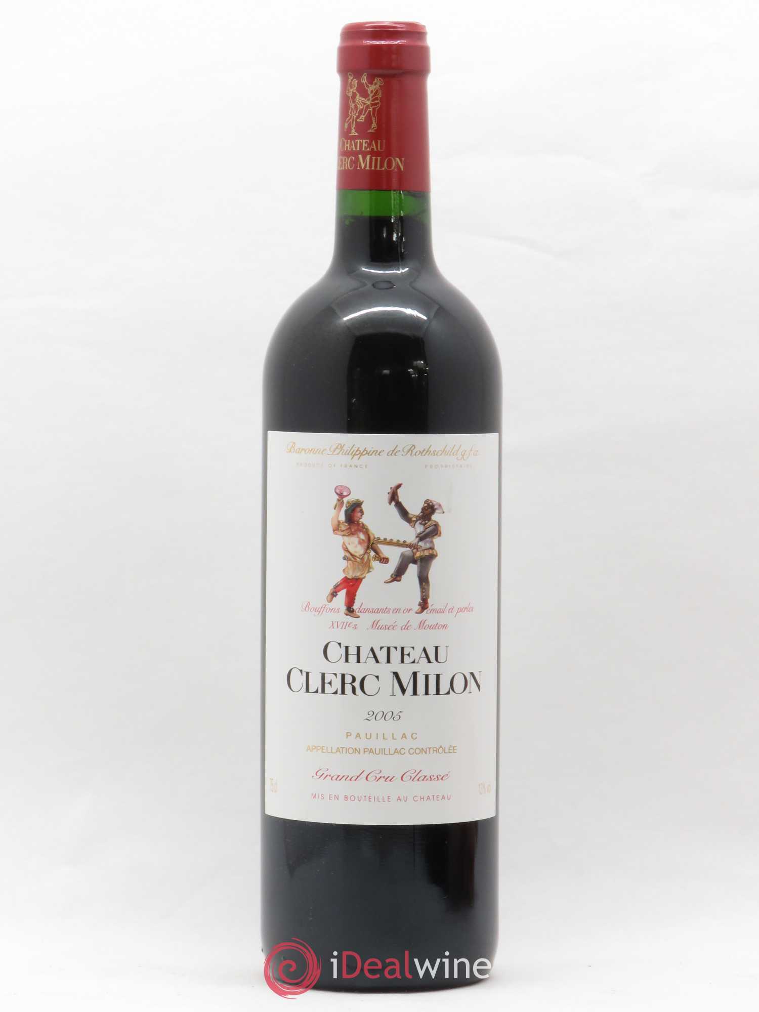 Château Clerc Milon 5ème Grand Cru Classé 2005 - Lot de 1 bouteille - 0