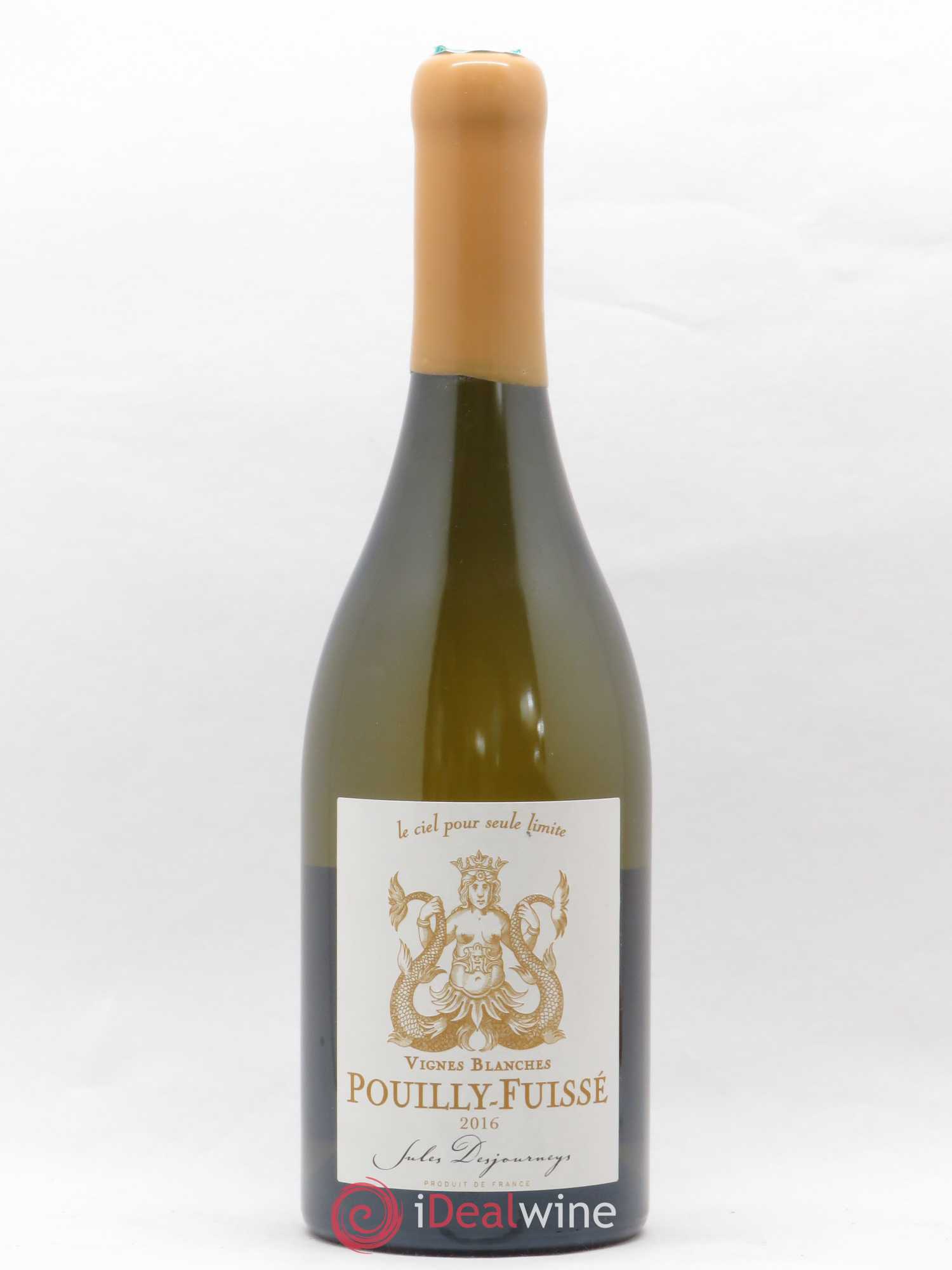 Pouilly-Fuissé Vignes Blanches Jules Desjourneys 2016 - Lot de 1 bouteille - 0