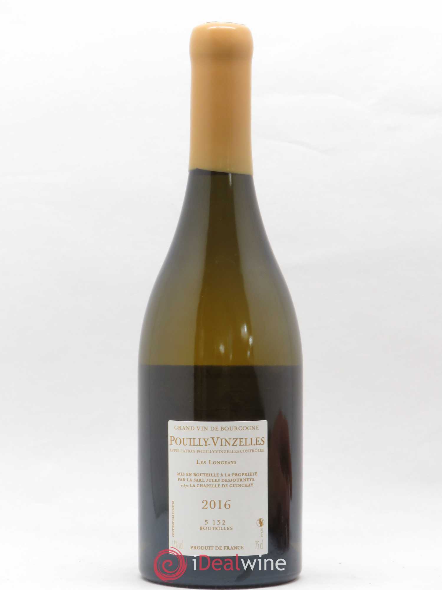Pouilly-Vinzelles Jules Desjourneys Les Longeays 2016 - Posten von 1 Flasche - 1