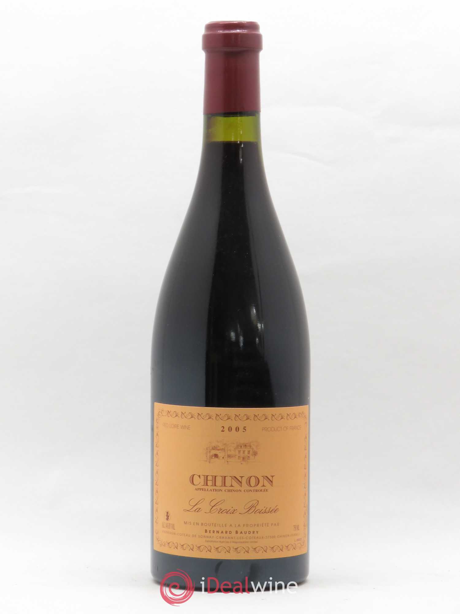 Chinon La Croix Boissée Bernard Baudry 2005 - Lot de 1 bouteille - 0
