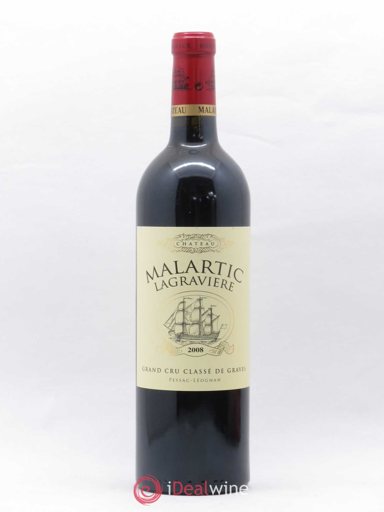 Château Malartic-Lagravière Cru Classé de Graves 2008 - Lot de 1 bouteille - 0