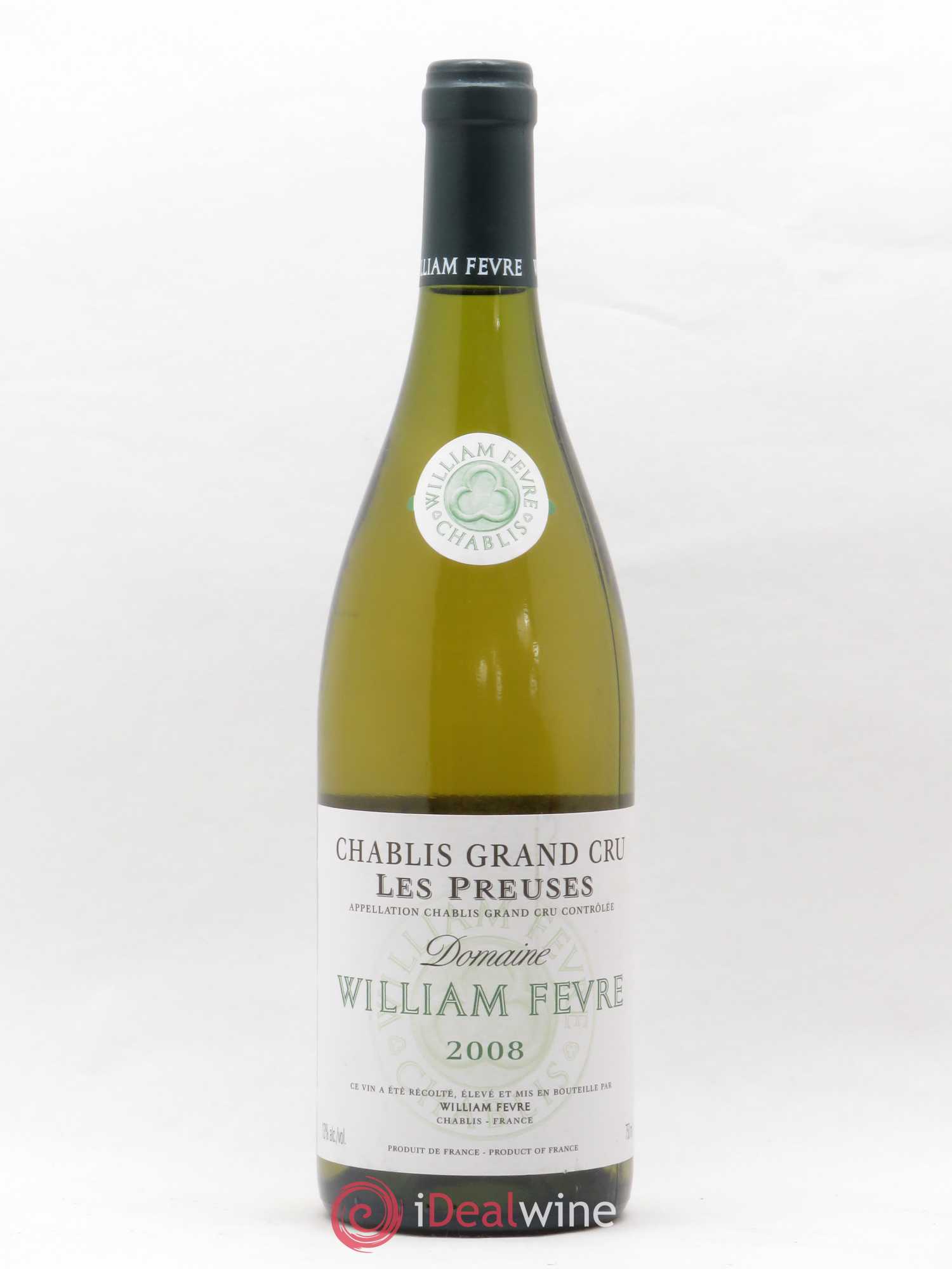 Chablis Grand Cru les Preuses William Fèvre 2008 - Lot de 1 bouteille - 0