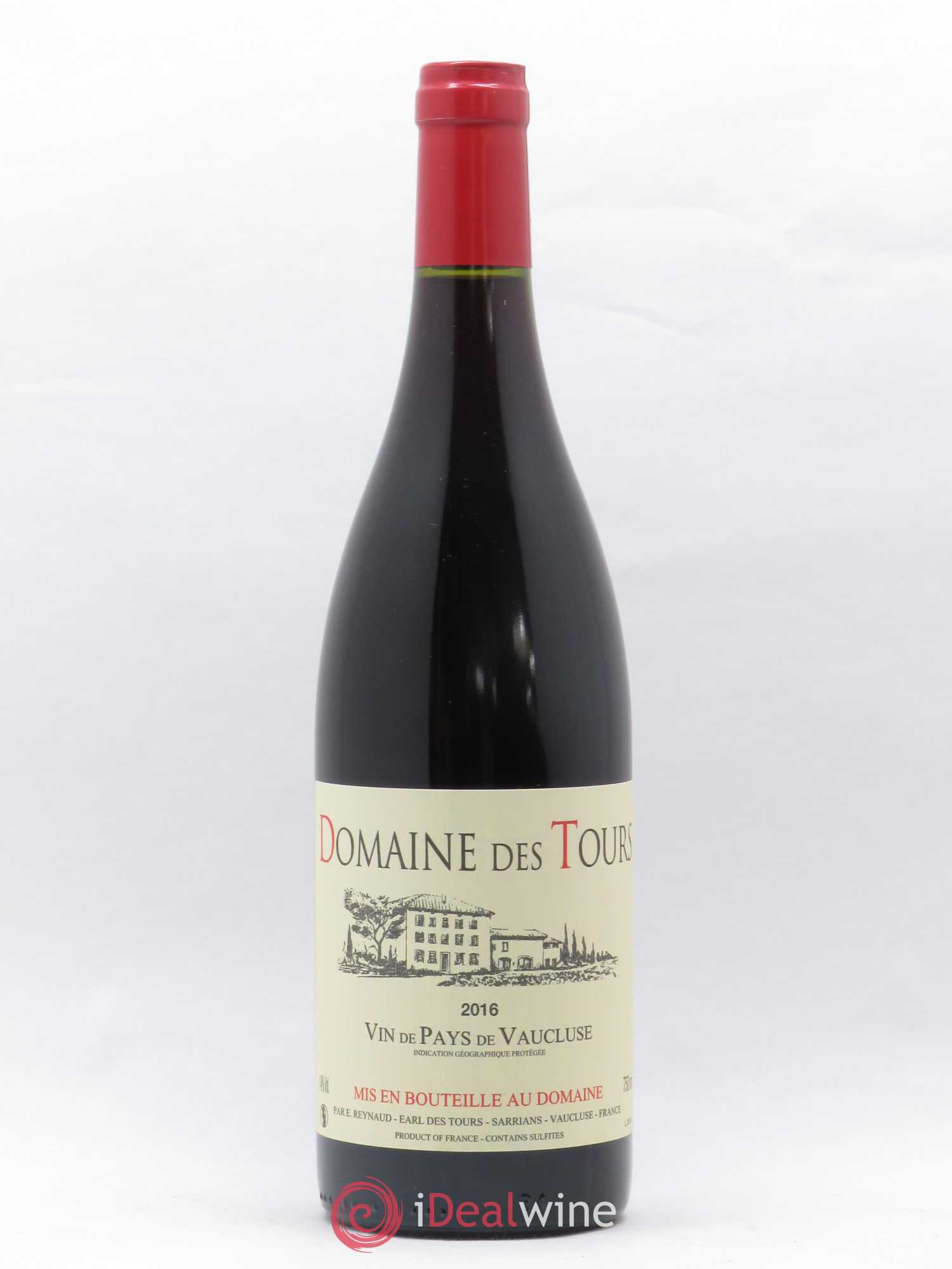 Vaucluse (Vin de Pays de Vaucluse) Domaine des Tours Emmanuel Reynaud 2016 - Lot de 1 bouteille - 0