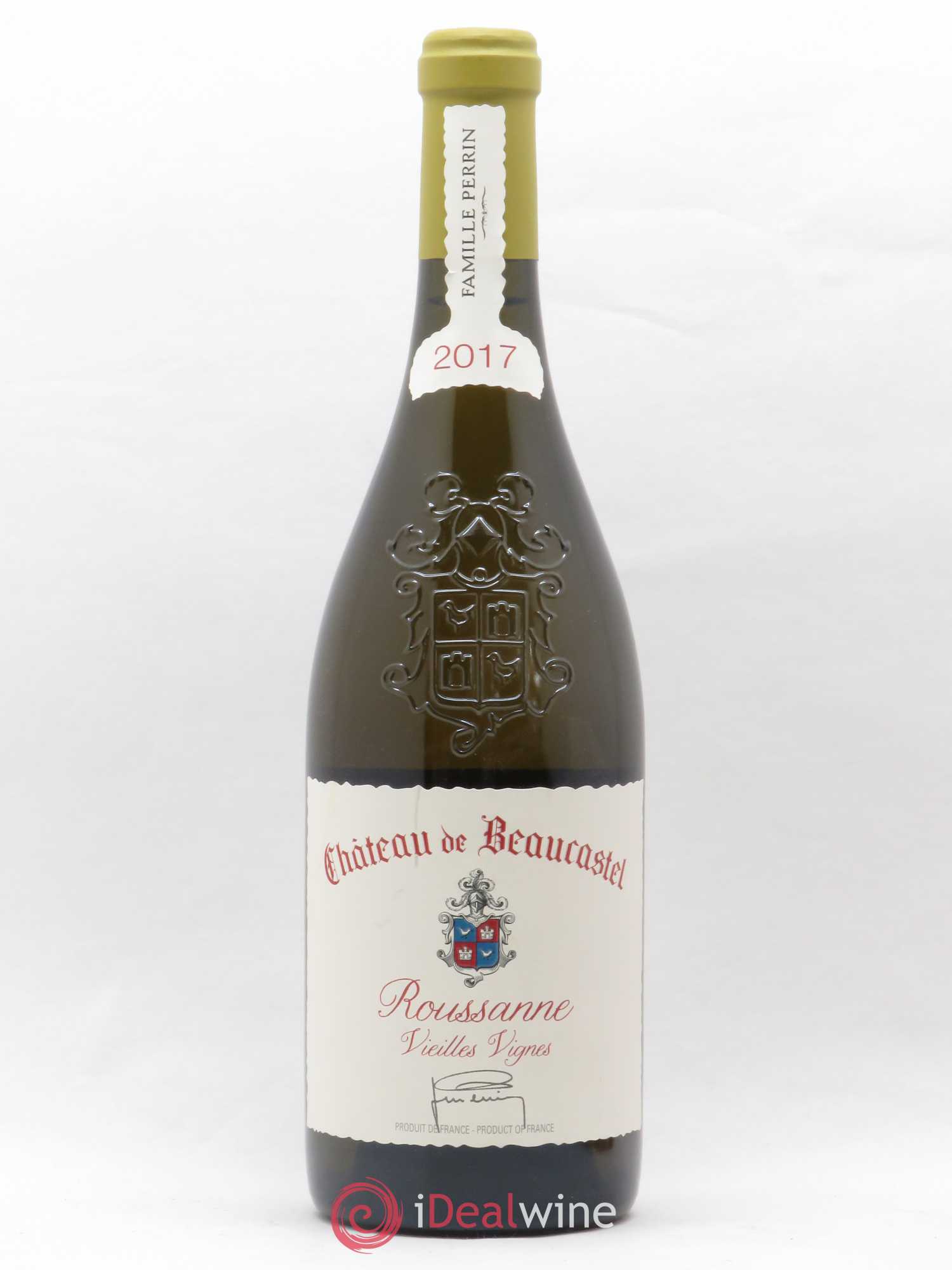 Châteauneuf-du-Pape Château de Beaucastel Vieilles vignes Roussanne Famille Perrin 2017 - Lot de 1 bouteille - 0