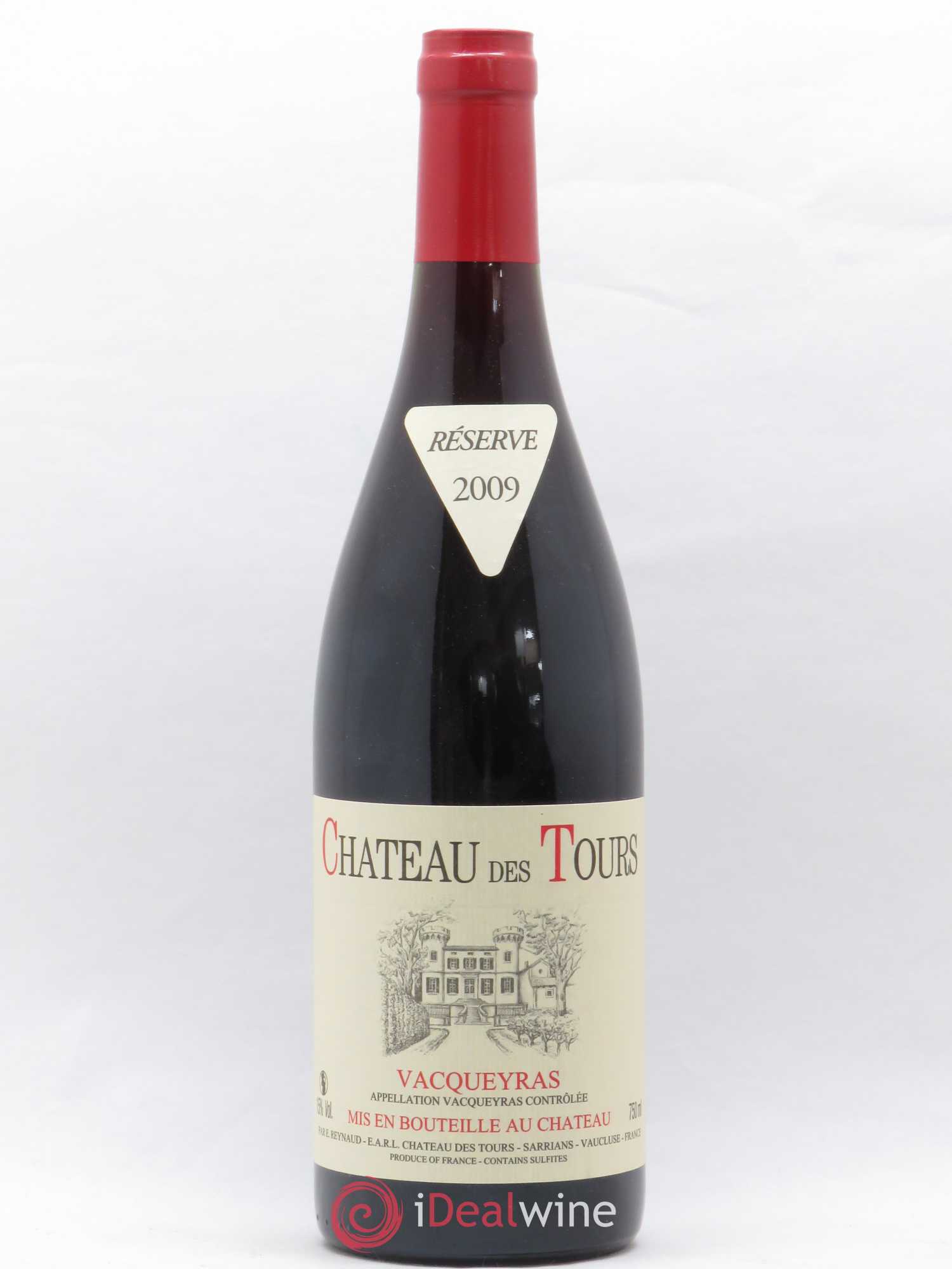 Vacqueyras Château des Tours Emmanuel Reynaud 2009 - Lot de 1 bouteille - 0