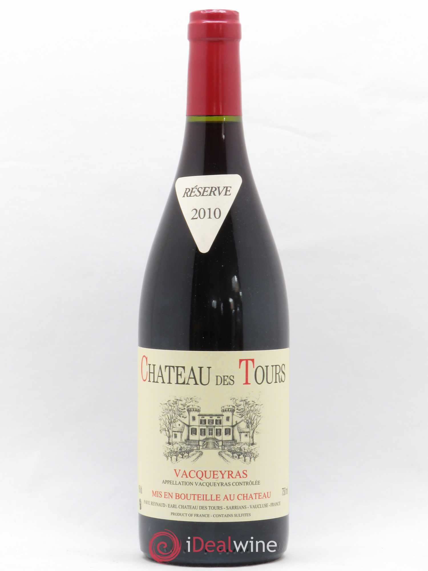 Vacqueyras Château des Tours Emmanuel Reynaud 2010 - Lot de 1 bouteille - 0