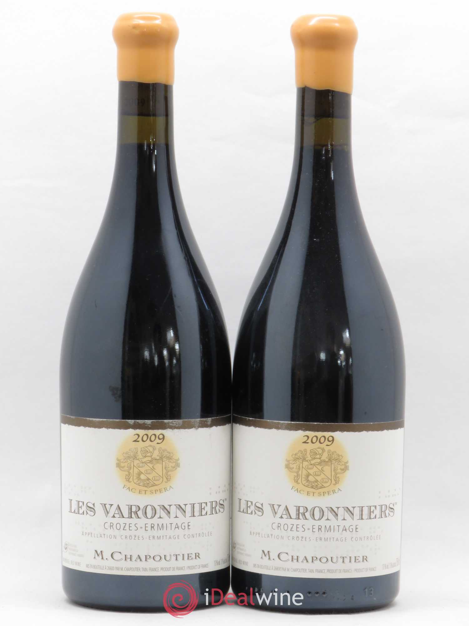 Crozes-Hermitage Les Varonniers Chapoutier 2009 - Lot de 2 bouteilles - 0