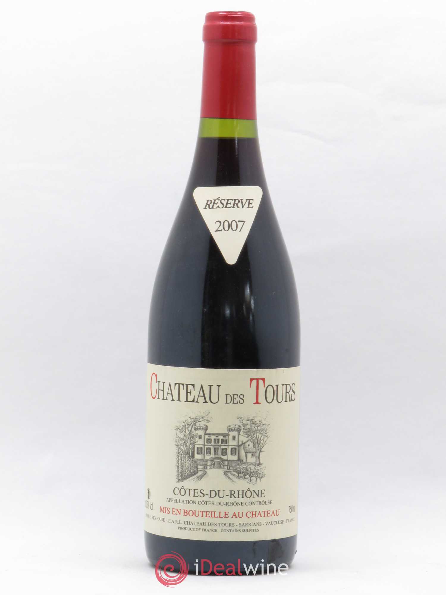Côtes-du-Rhône Château des Tours Emmanuel Reynaud 2007 - Lot de 1 bouteille - 0