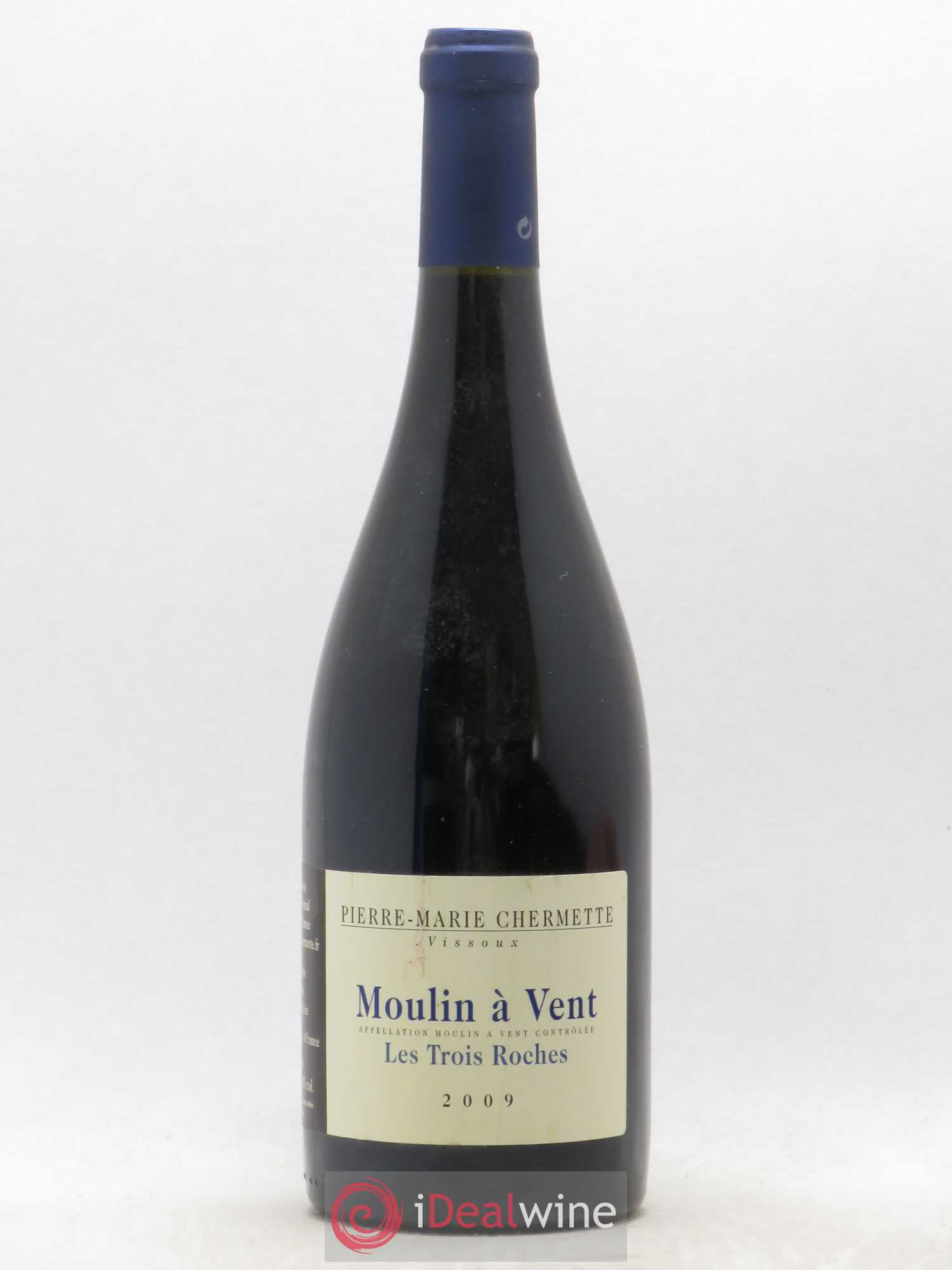 Moulin-à-Vent Les Trois Roches Domaine du Vissoux - P-M. Chermette 2009 - Lot de 1 bouteille - 0