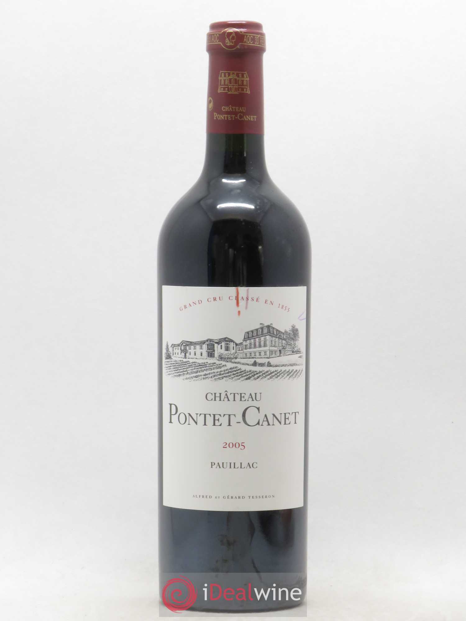 Château Pontet Canet 5ème Grand Cru Classé 2005 - Lot de 1 bouteille - 0