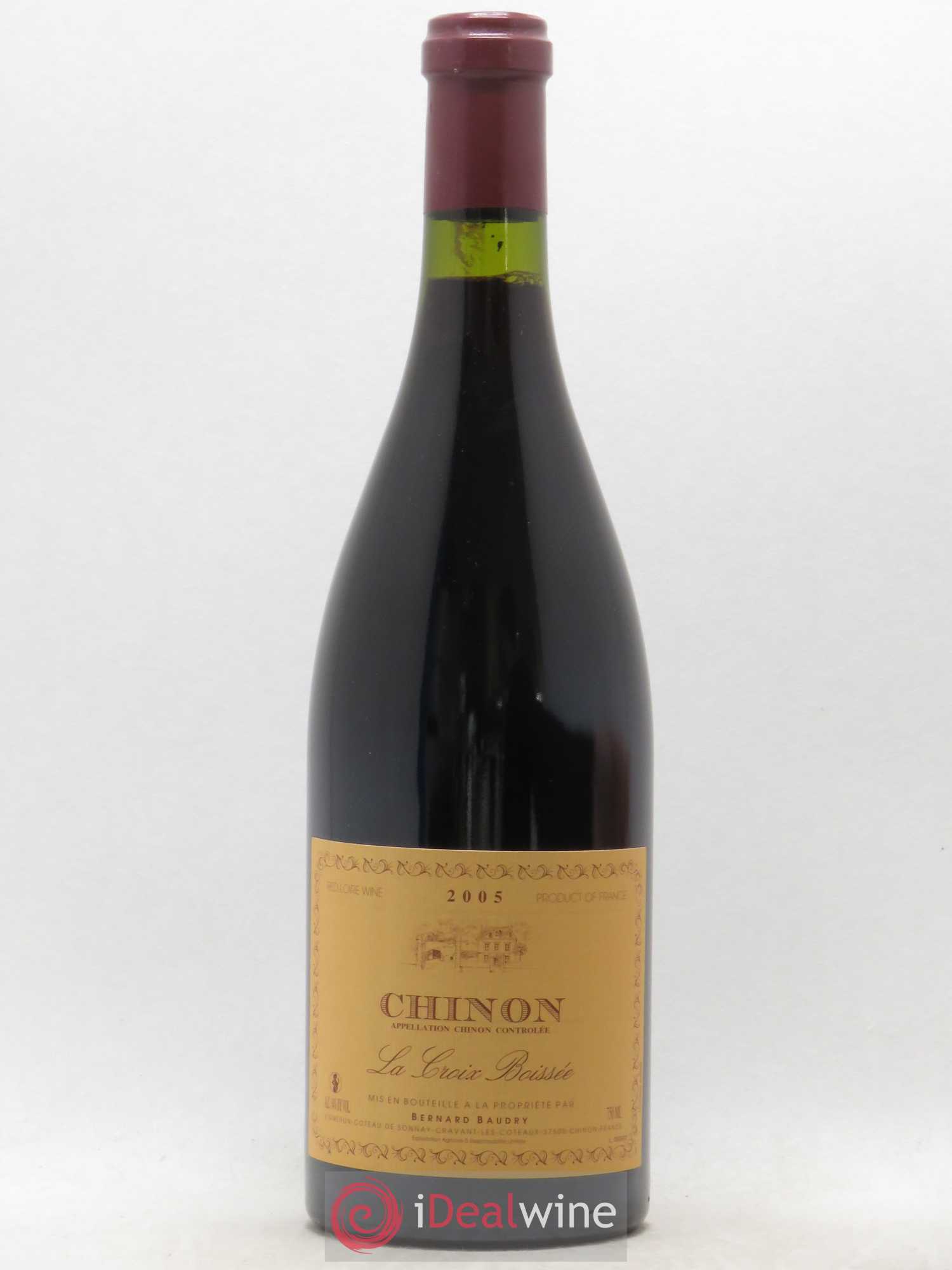 Chinon La Croix Boissée Bernard Baudry 2005 - Lot de 1 bouteille - 0
