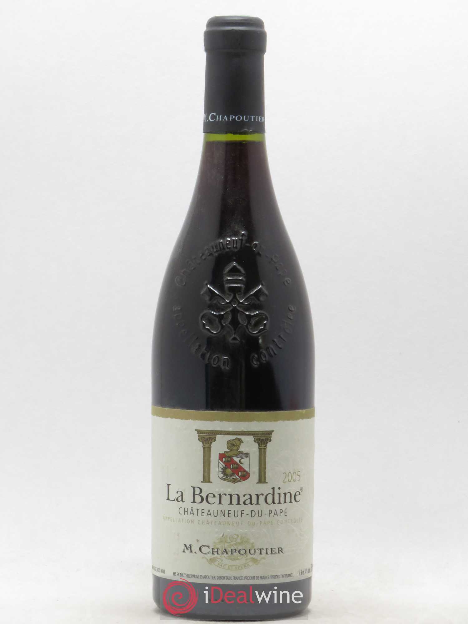 Châteauneuf-du-Pape La Bernardine Chapoutier 2005 - Lot de 1 bouteille - 0