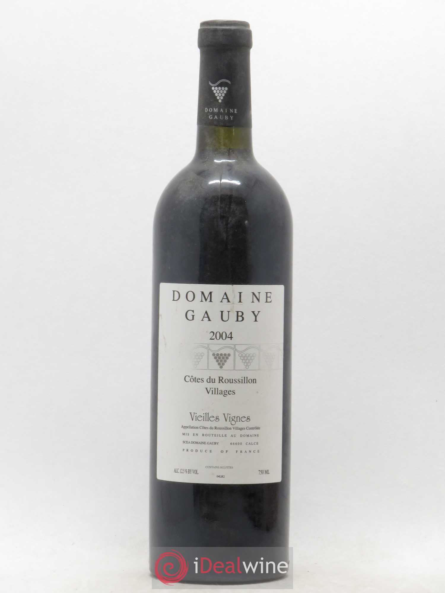 Côtes du Roussillon Villages Vieilles vignes Gauby (Domaine) 2004 - Lot de 1 bouteille - 0