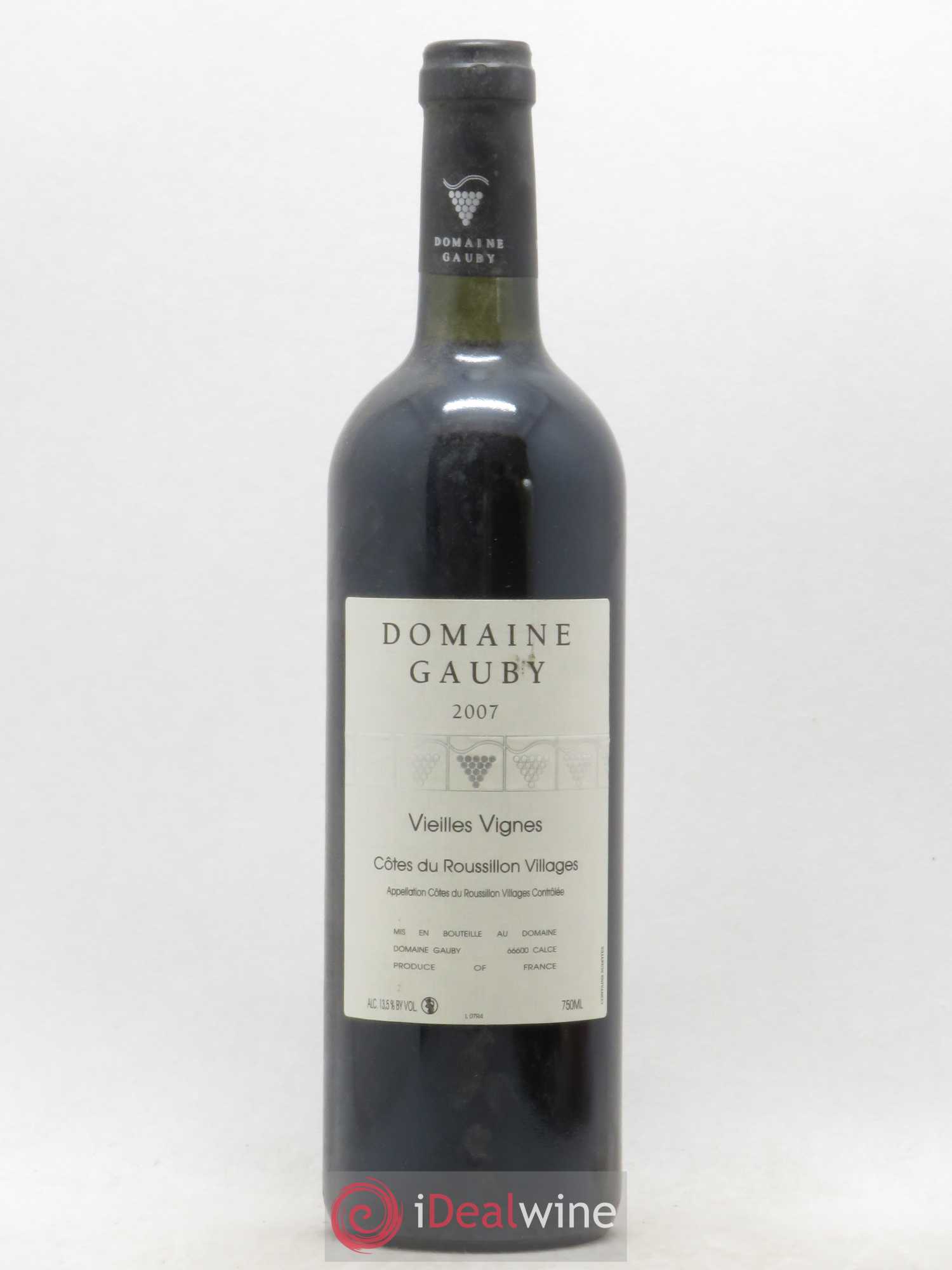 Côtes du Roussillon Villages Vieilles vignes Gauby (Domaine) (sans prix de réserve) 2007 - Lot de 1 bouteille - 0