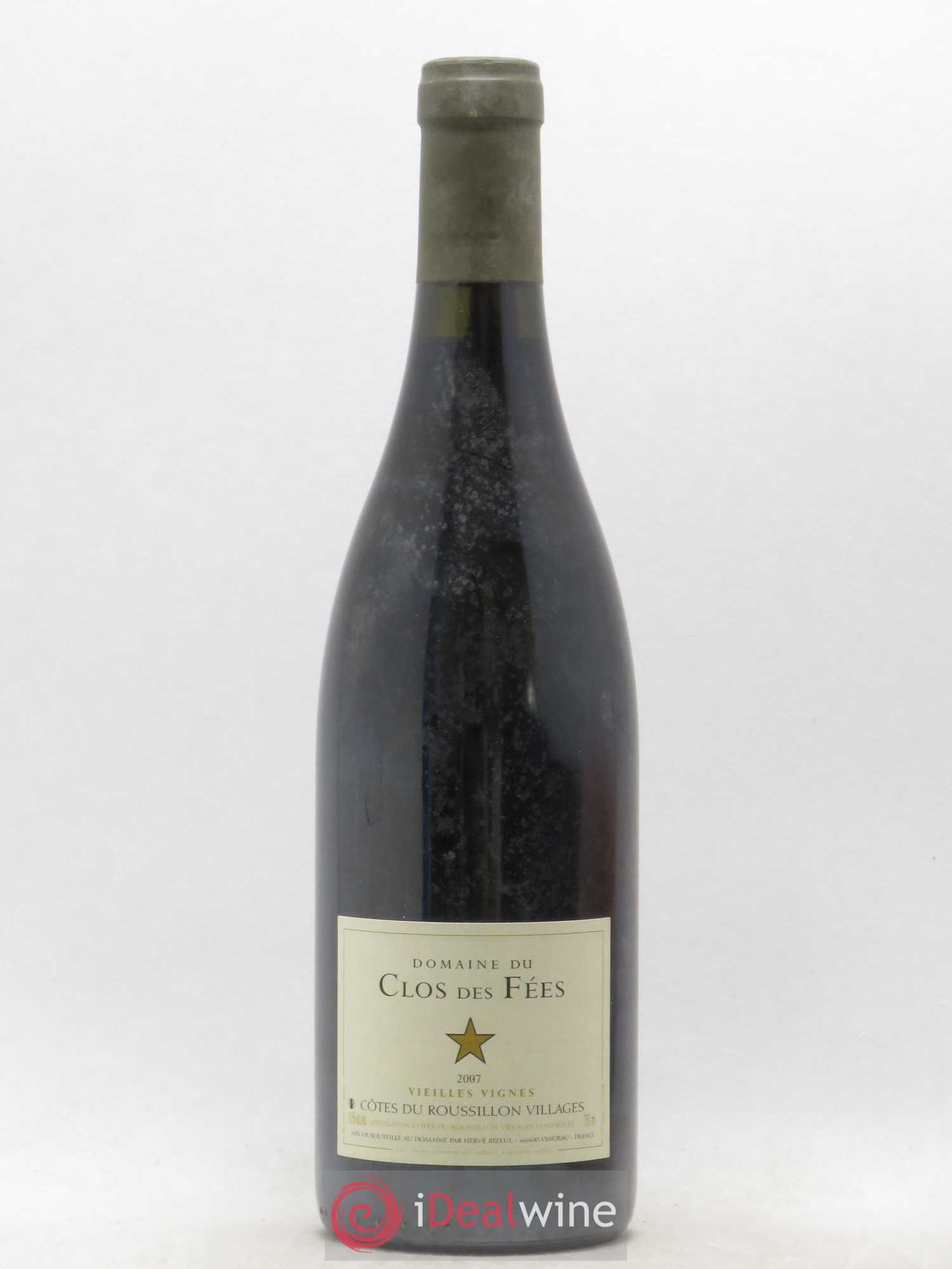Côtes du Roussillon Villages Clos des Fées Vieilles vignes Hervé Bizeul 2007 - Lot de 1 bouteille - 0