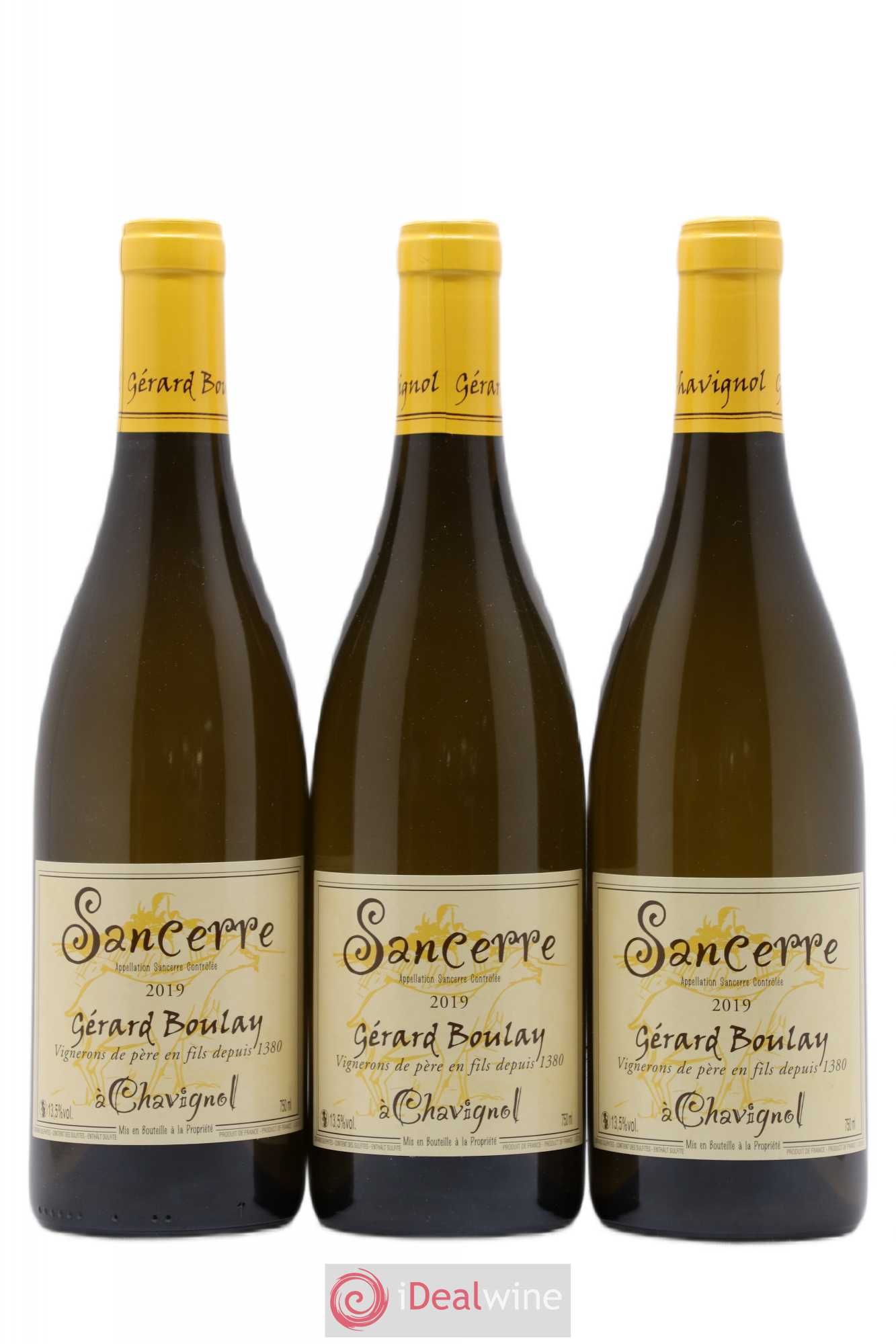 Sancerre Gérard Boulay 2019 - Lot de 3 bouteilles - 0