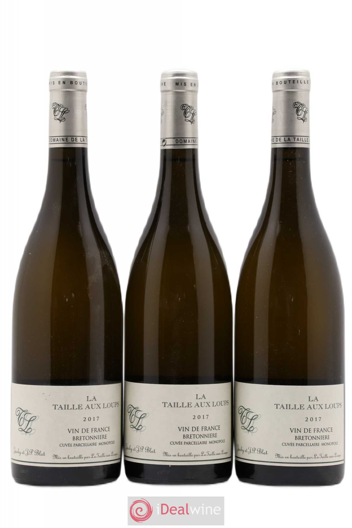 Vin de France Bretonnière La Taille aux Loups - Jacky Blot 2017 - Lot de 3 bouteilles - 0