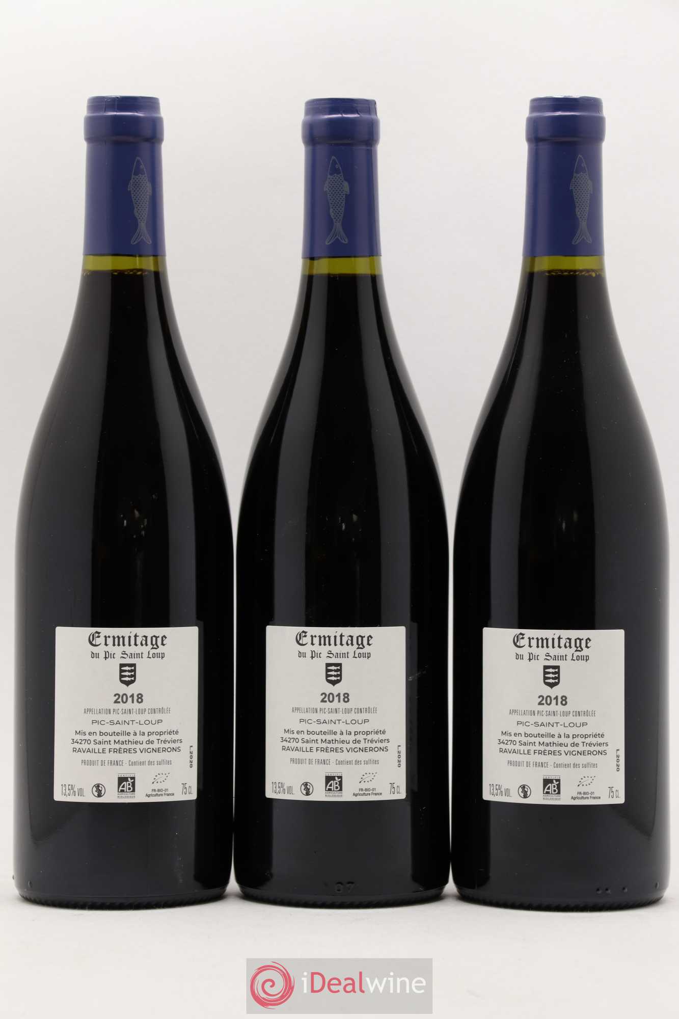 Pic Saint-Loup Héritage du Pic Saint-Loup (anciennement Ermitage) Cuvée Sainte Agnès 2018 - Lot de 3 bouteilles - 1