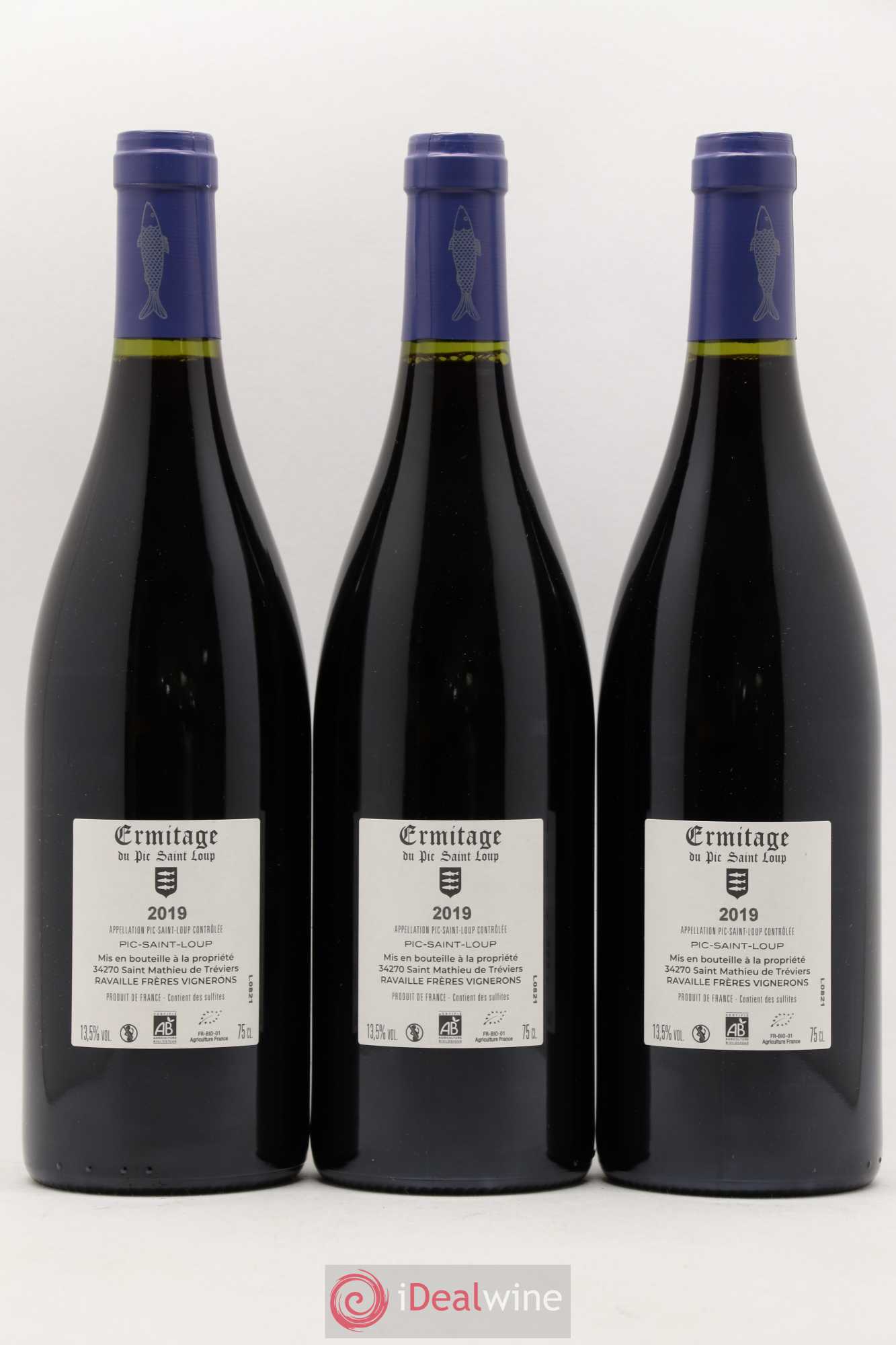Pic Saint-Loup Héritage du Pic Saint-Loup (anciennement Ermitage) Cuvée Sainte Agnès 2019 - Lot de 3 bouteilles - 1