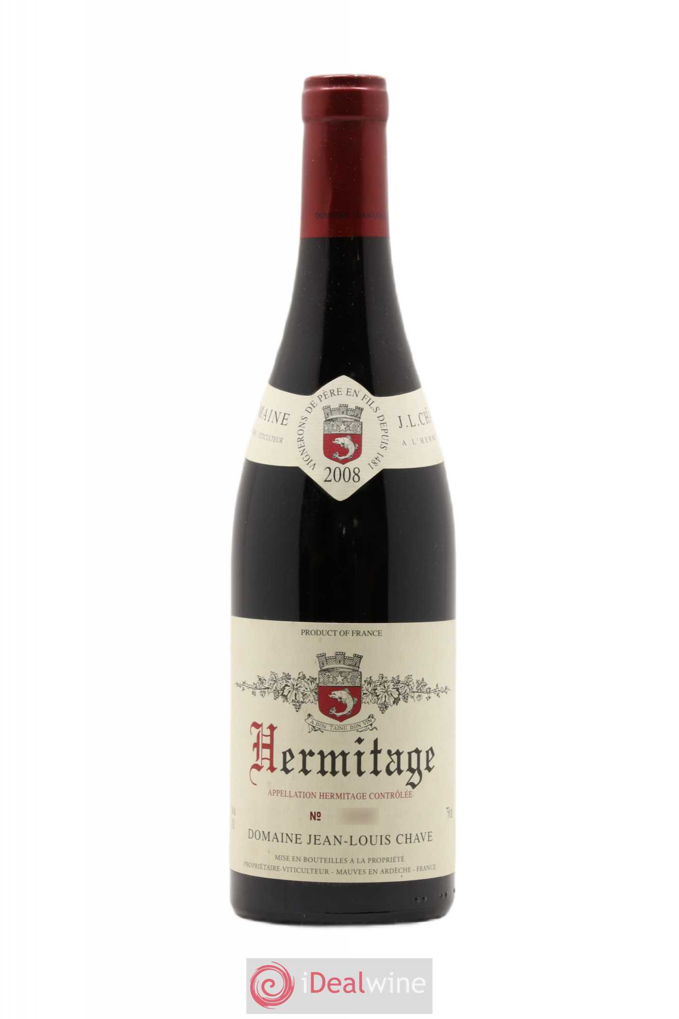 Hermitage Jean-Louis Chave 2008 - Lot de 1 bouteille - 0