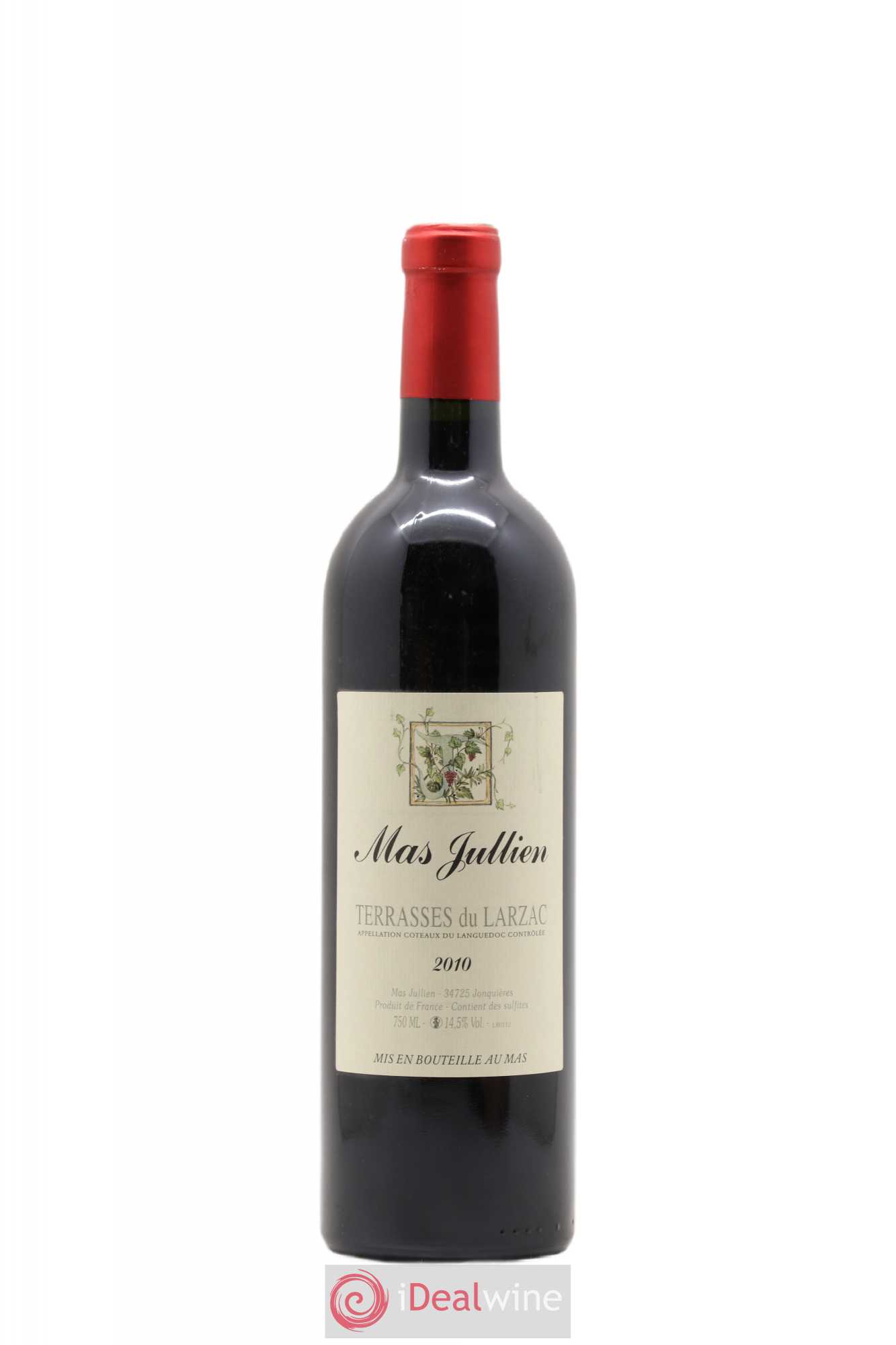 Terrasses du Larzac Mas Jullien Olivier Jullien 2010 - Lot de 1 bouteille - 0
