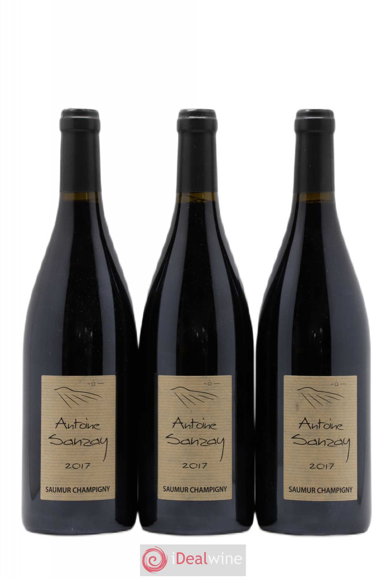 Saumur-Champigny Antoine Sanzay (sans prix de réserve) 2017 - Lot de 3 bouteilles - 0