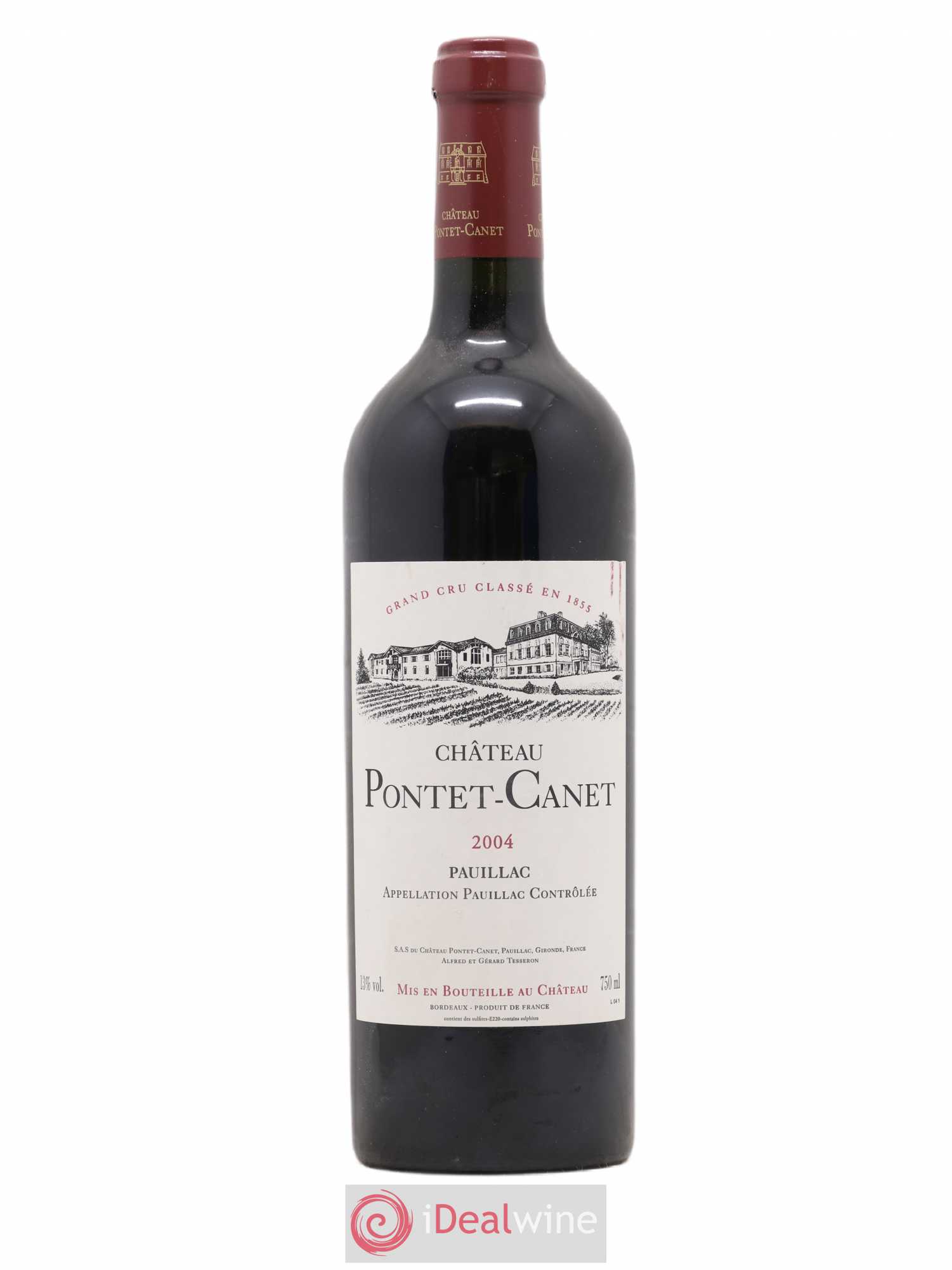 Château Pontet Canet 5ème Grand Cru Classé 2004 - Lot de 1 bouteille - 0