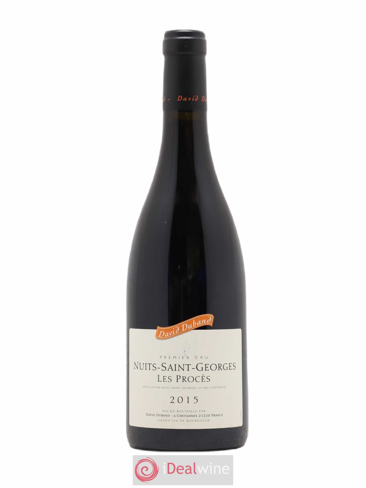 Nuits-Saint-Georges 1er Cru Les Procès David Duband (Domaine) 2015 - Lot de 1 bouteille - 0