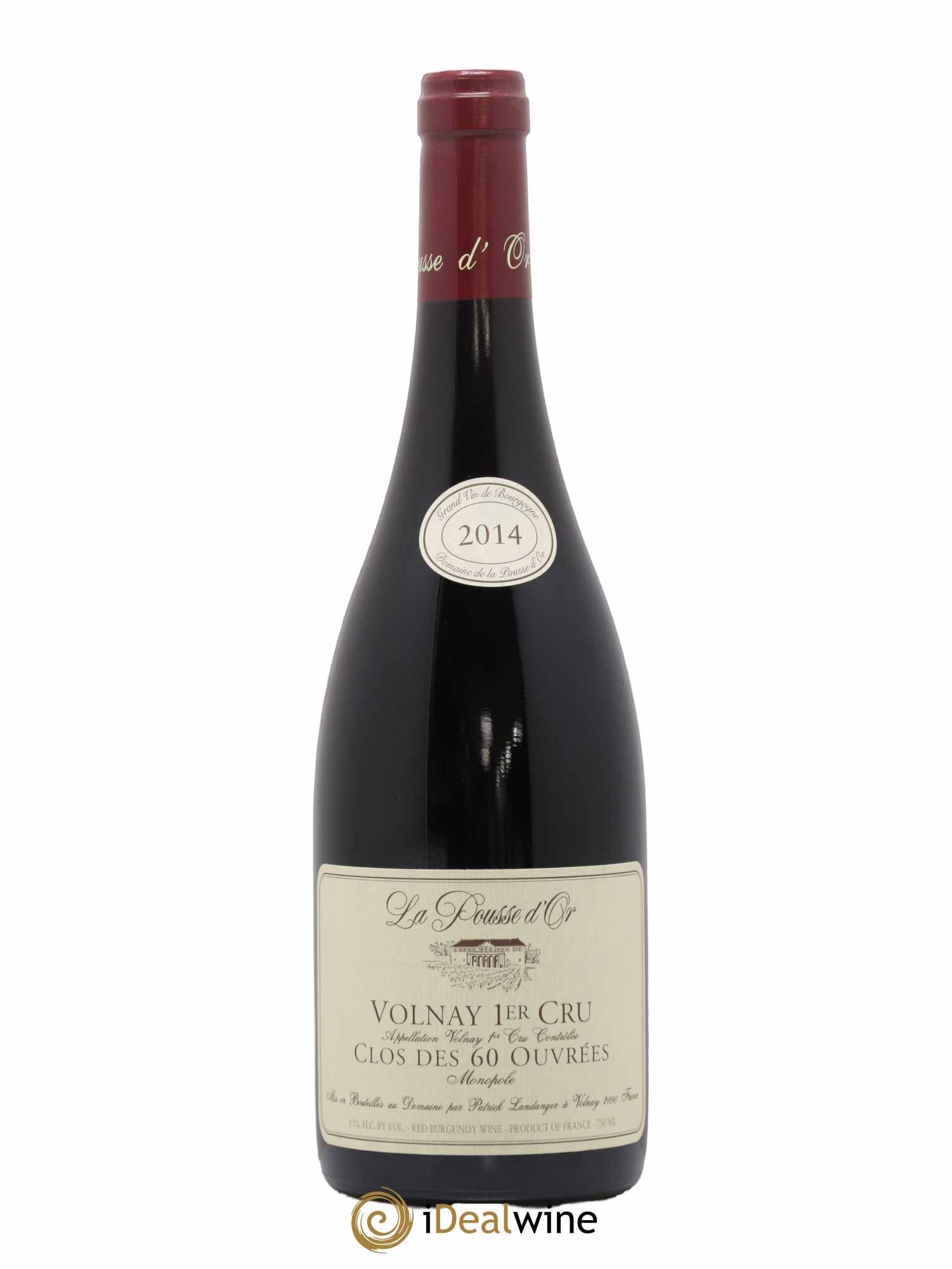 Volnay 1er Cru Clos des 60 ouvrées La Pousse d'Or (Domaine de) 2014 - Lot de 1 bouteille - 0
