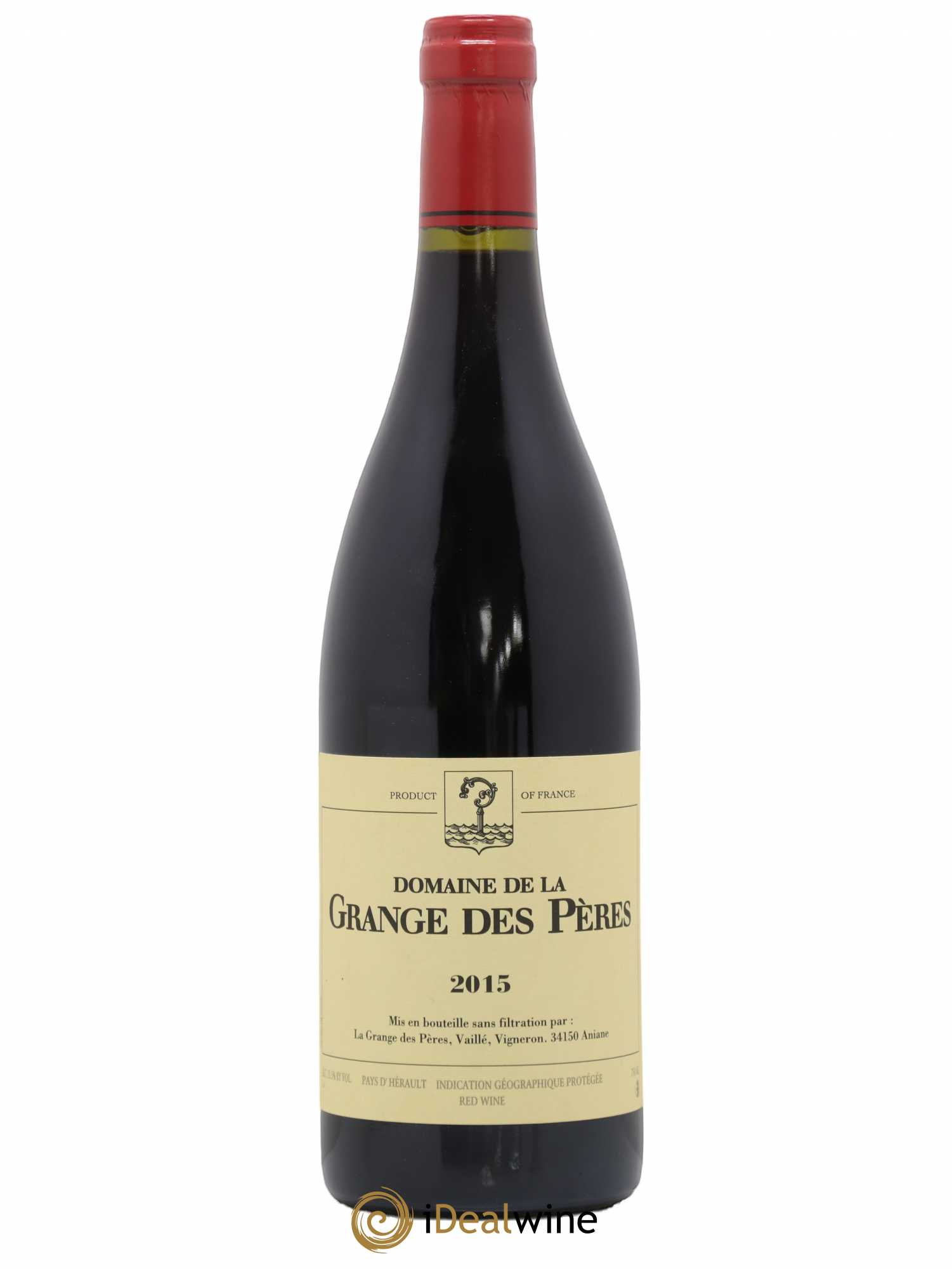 Pays d'Hérault Grange des Pères Laurent Vaillé 2015 - Lot de 1 bouteille - 0