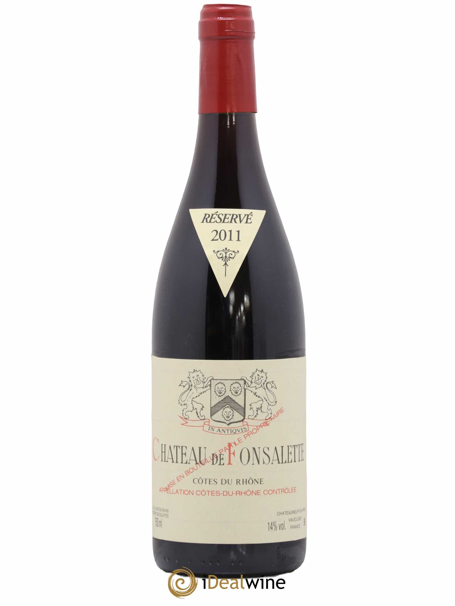 Côtes-du-Rhône Château de Fonsalette Emmanuel Reynaud 2011 - Lot de 1 bouteille - 0