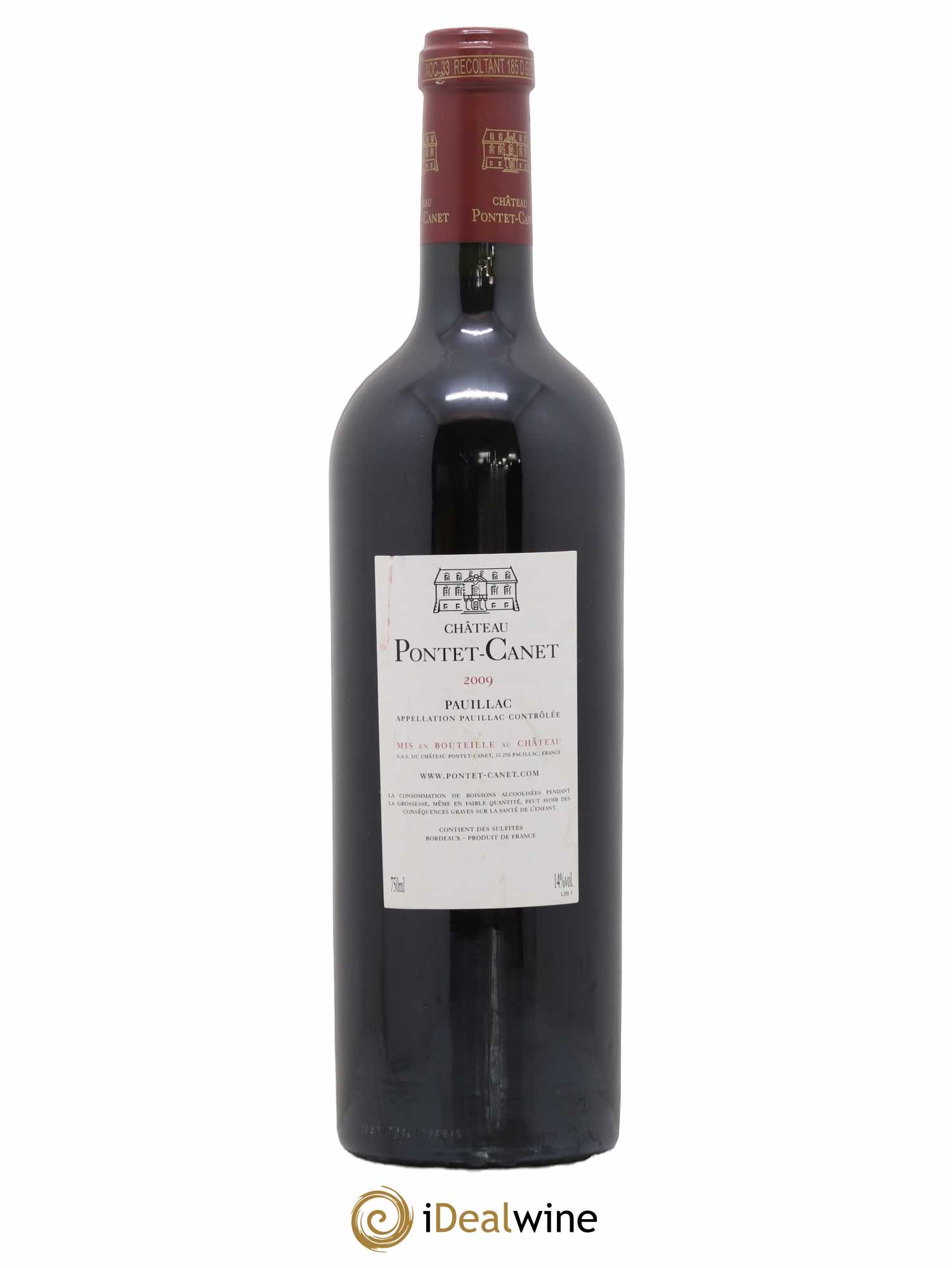 Château Pontet Canet 5ème Grand Cru Classé 2009 - Lot de 1 bouteille - 1
