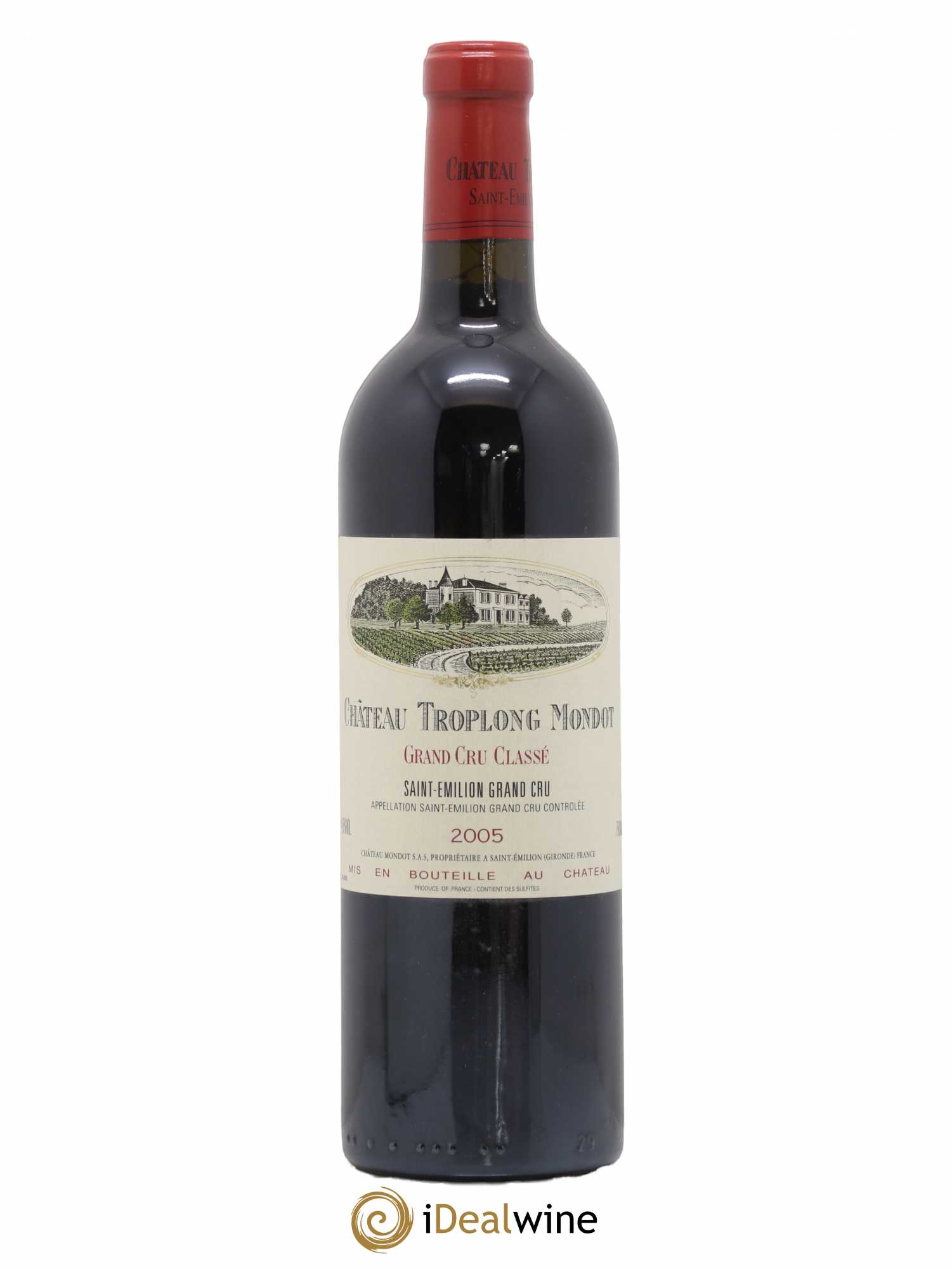 Château Troplong Mondot 1er Grand Cru Classé B 2005 - Lot de 1 bouteille - 0